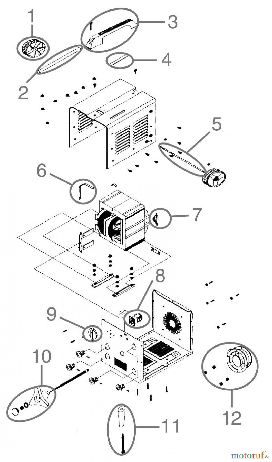  Güde Schweißtechnik Schweißgeräte Elektrodenschweißen ab 150 A ELEKTRODENSCHWEISSGERÄT GE 185 F - 20004  FSL20004-03