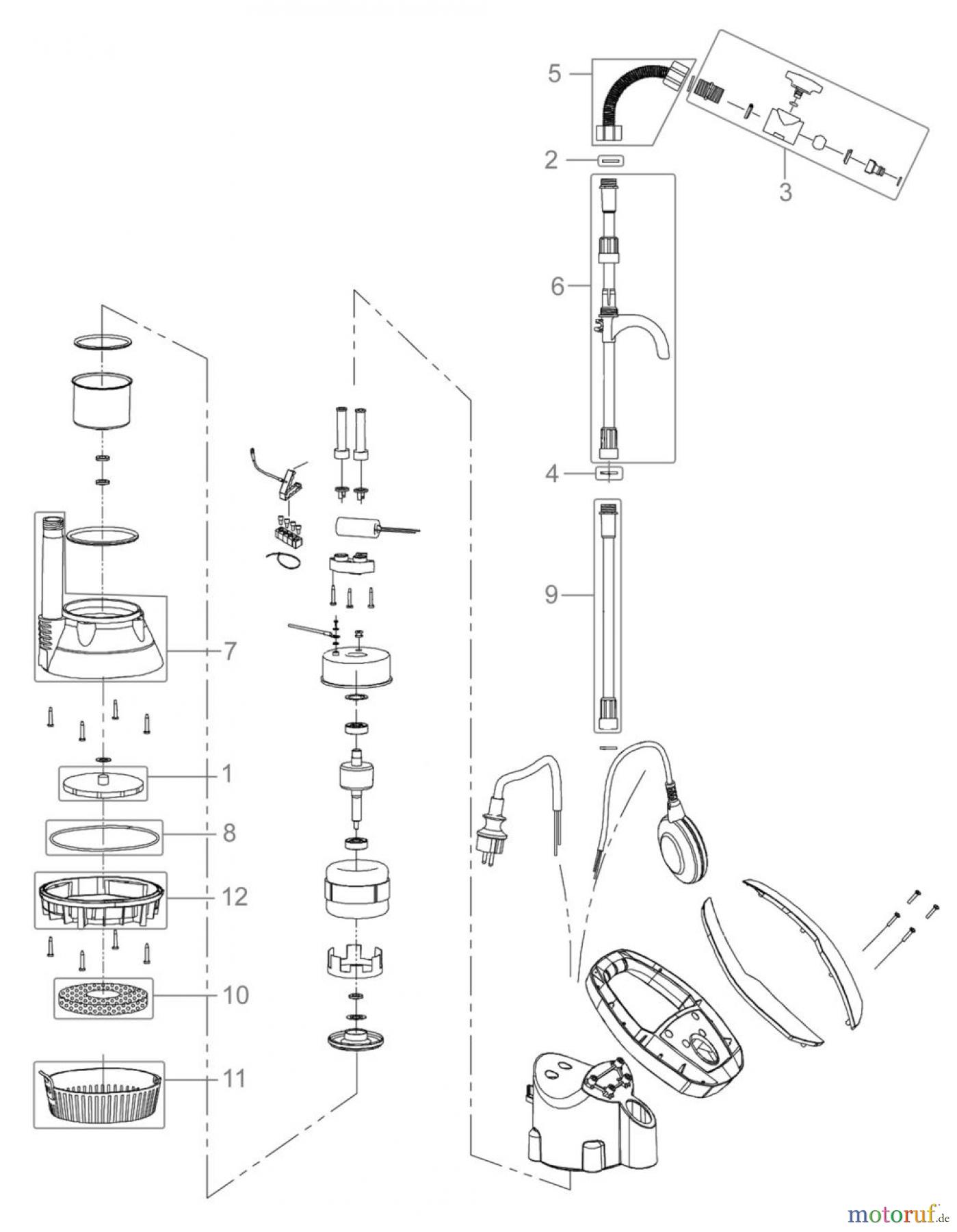  Güde Pumpentechnik Tauchpumpen Regenfasspumpen REGENFASSPUMPE GFP 3502 - 94605 FSL94605-01