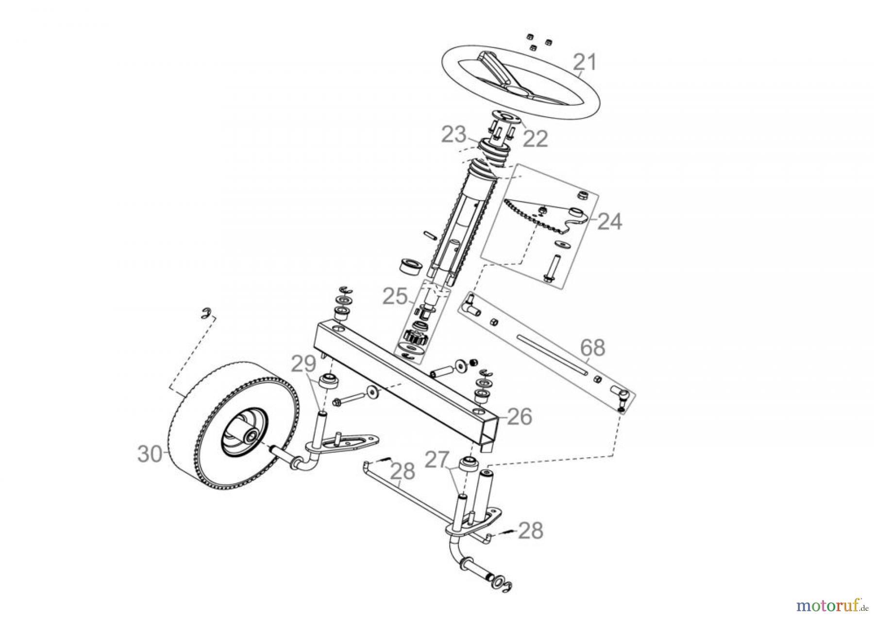  Güde Gartentechnik Rasenmäher Benzin-Rasenmäher Schnittbreite ab 50 cm AUFSITZRASENMÄHER GAR 600 - 95450 FSL95450-01 Seite 2