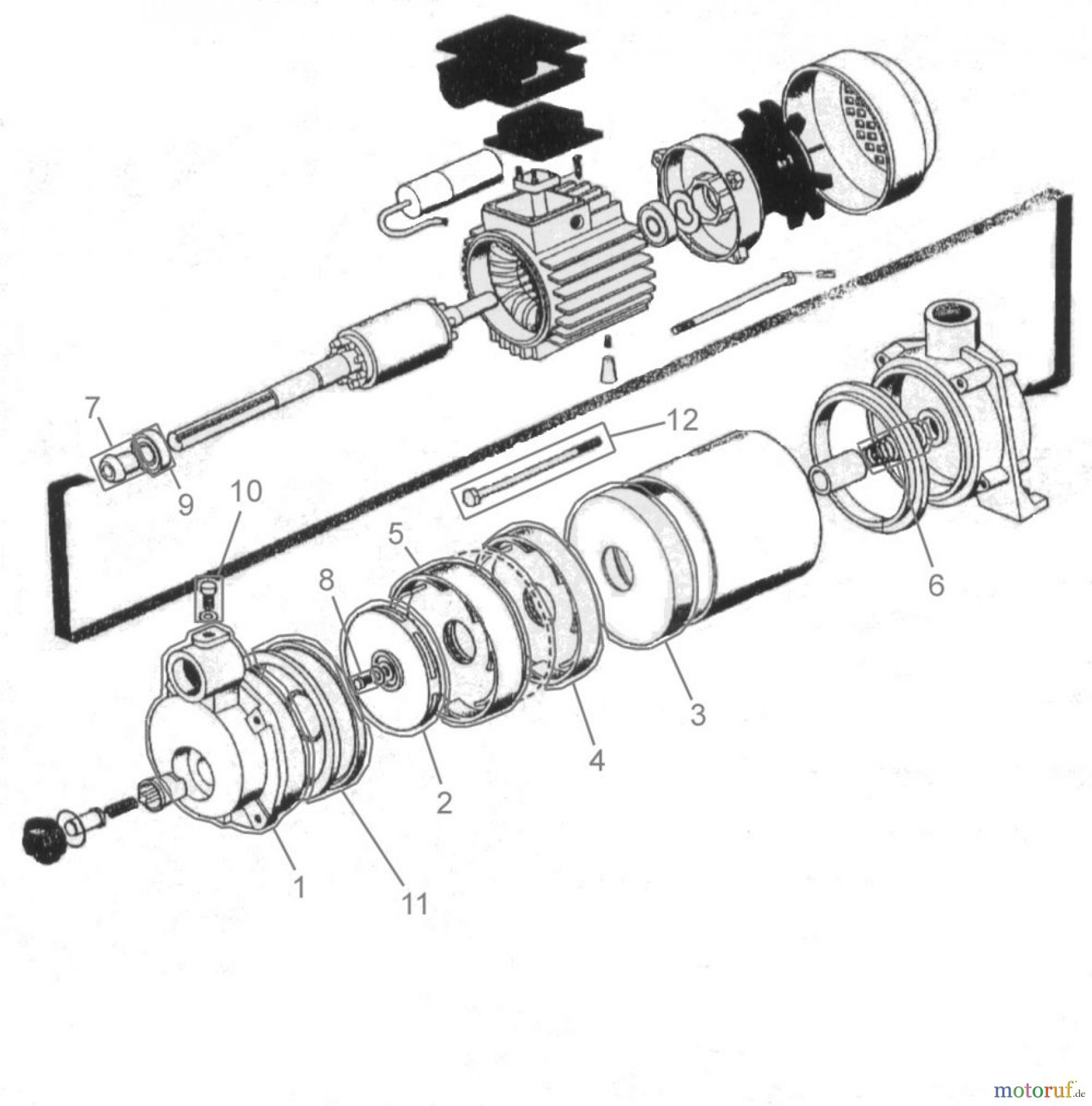  Güde Pumpentechnik Gartenpumpen GARTENPUMPE MP 120/5A/GJ - 94188 FSL94188-01