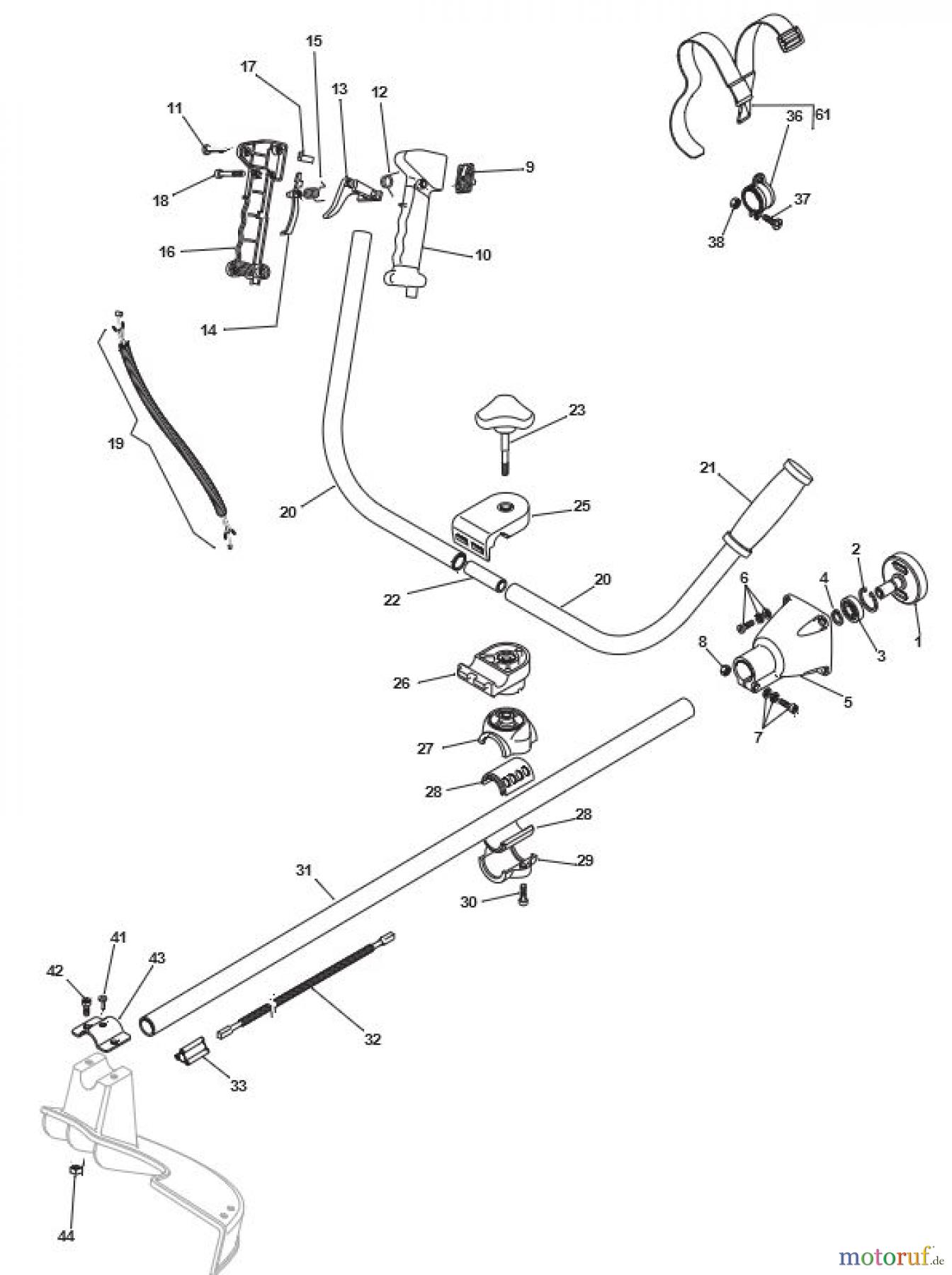 Stiga Motorsensen, Trimmer Baujahr 2007 2007 SB25D DRIVE SHAFT