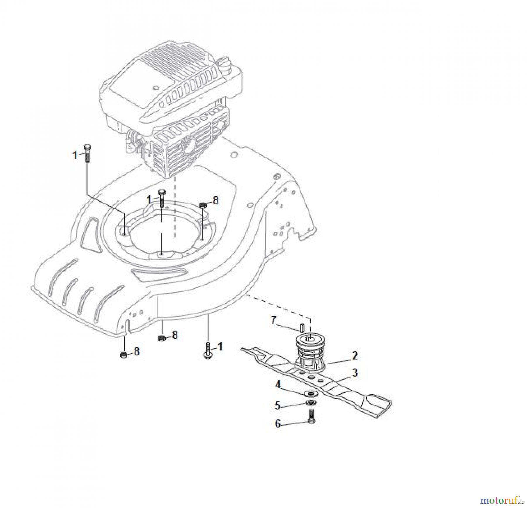  Global Garden Products GGP Rasenmäher Benzin Mit Antrieb 2017 CRC-CSC 534 SE - CRC-CSC 534 SQE Blade