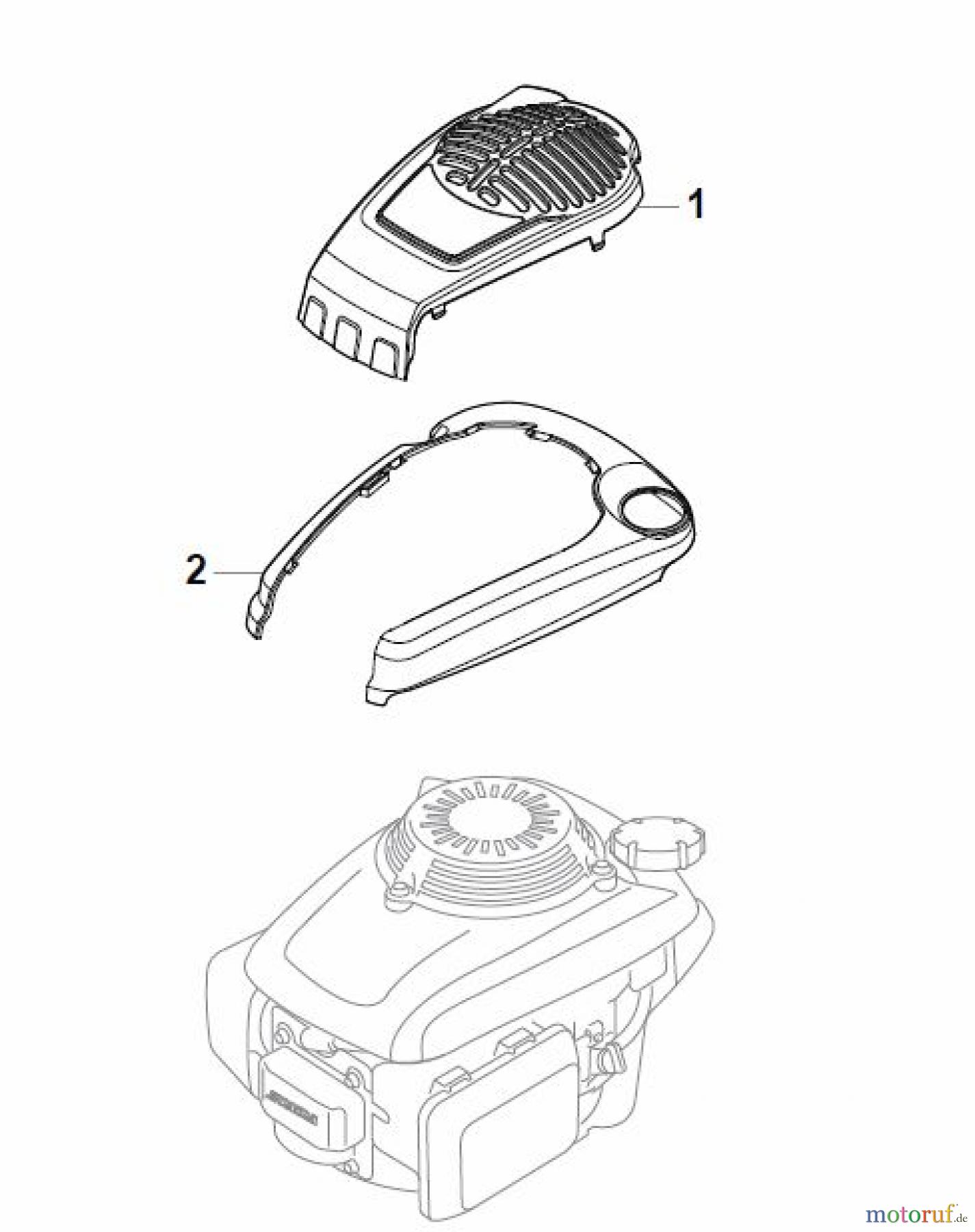  Global Garden Products GGP Rasenmäher Benzin Mit Antrieb 2017 NP 534 TR 3S Honda Engine Cover