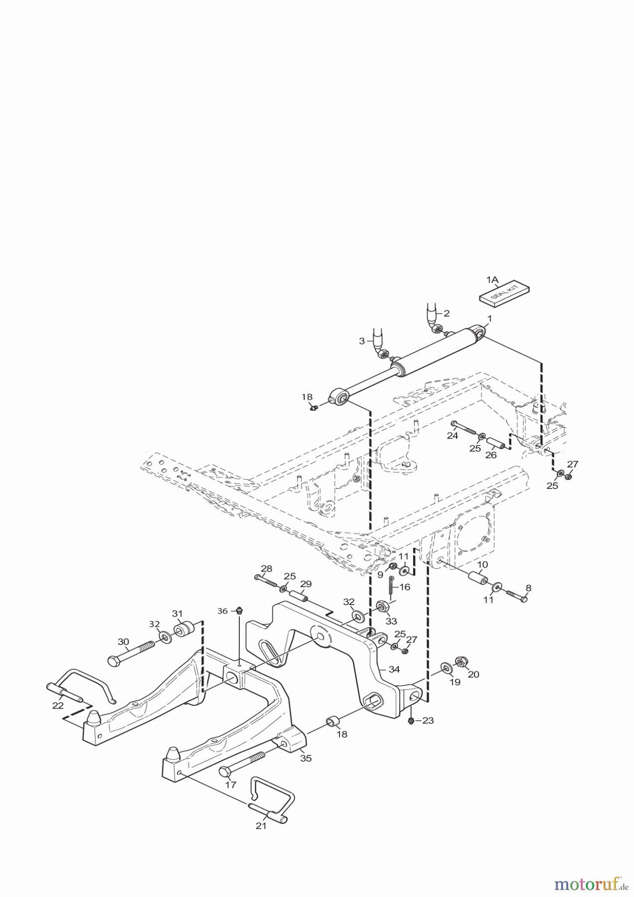  Stiga Frontmäher Grundgerät Titan 2017 TITAN 740 DCR 13-7462-11 - Season 2015 LIFTING DEVICE