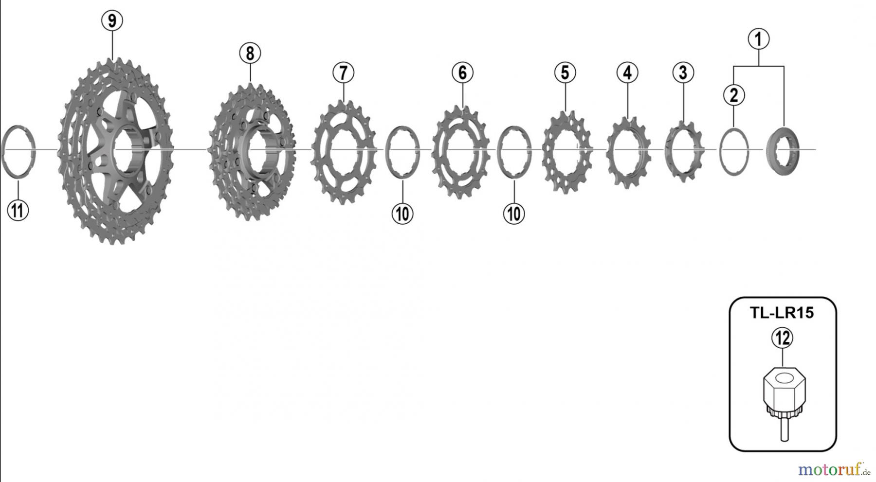  Shimano CS Cassette / Zahnkranz CS-HG800-11  Cassette Sprocket  (11-speed)