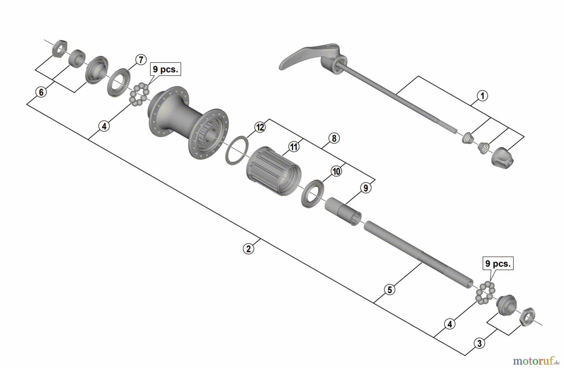  Shimano FH Free Hub - Freilaufnabe FH-RS300  Freehub