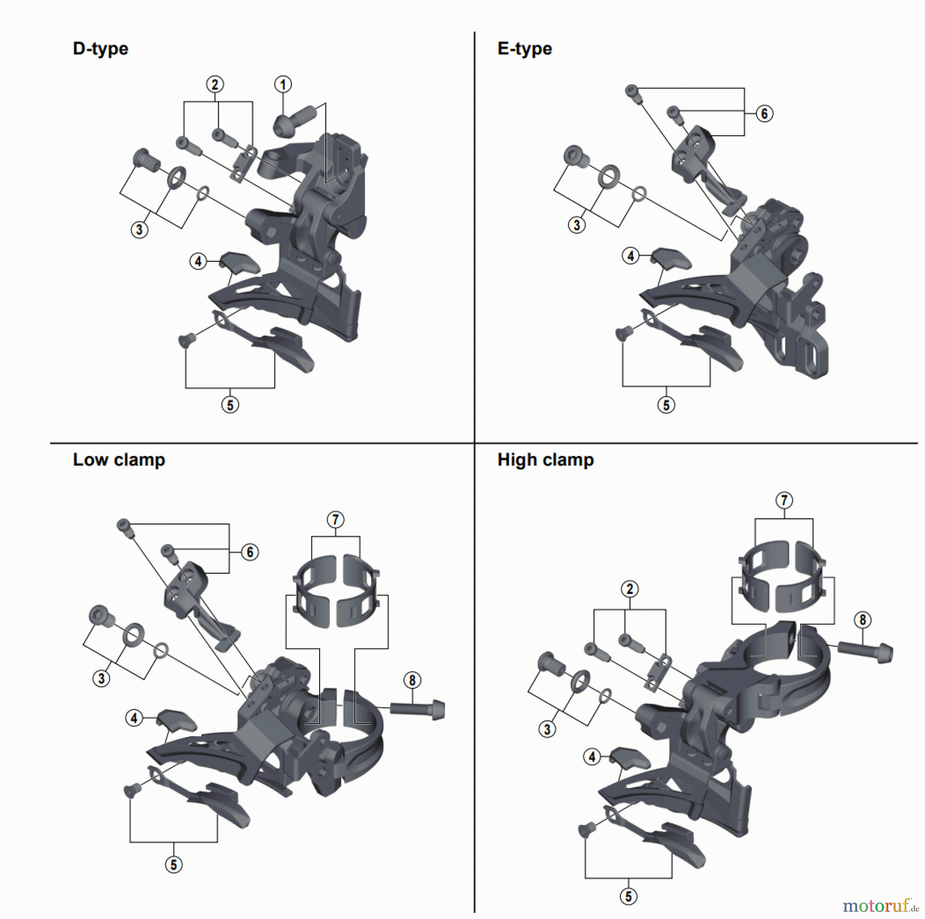  Shimano FD Front Derailleur - Umwerfer FD-m618 DEORE Front Derailleur