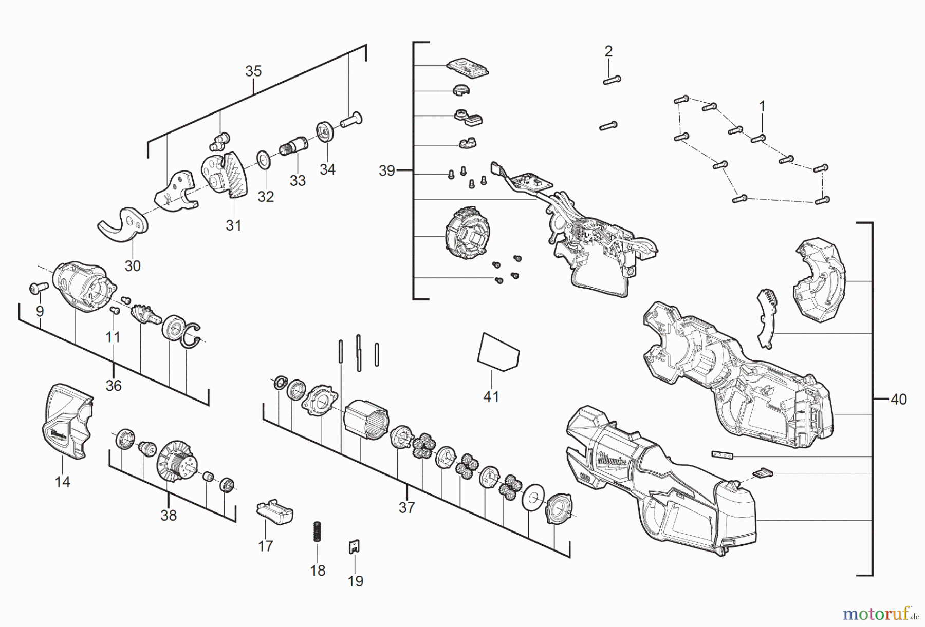  Milwaukee Akku-Geräte Outdoor M12 BLPRS Astschere Seite 1