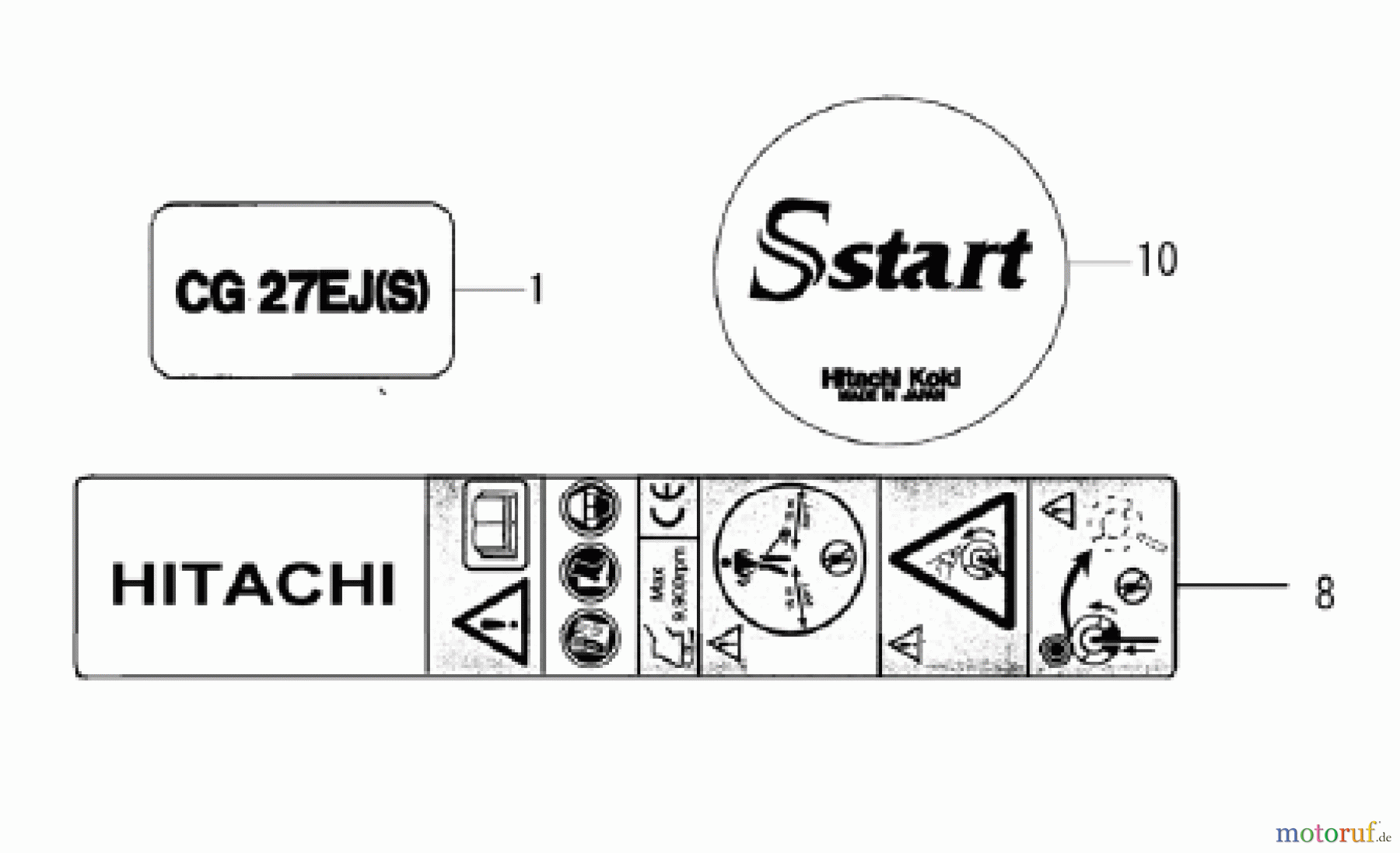  Hitachi Motorsensen ET-Liste CG27EJ-S Seite 11