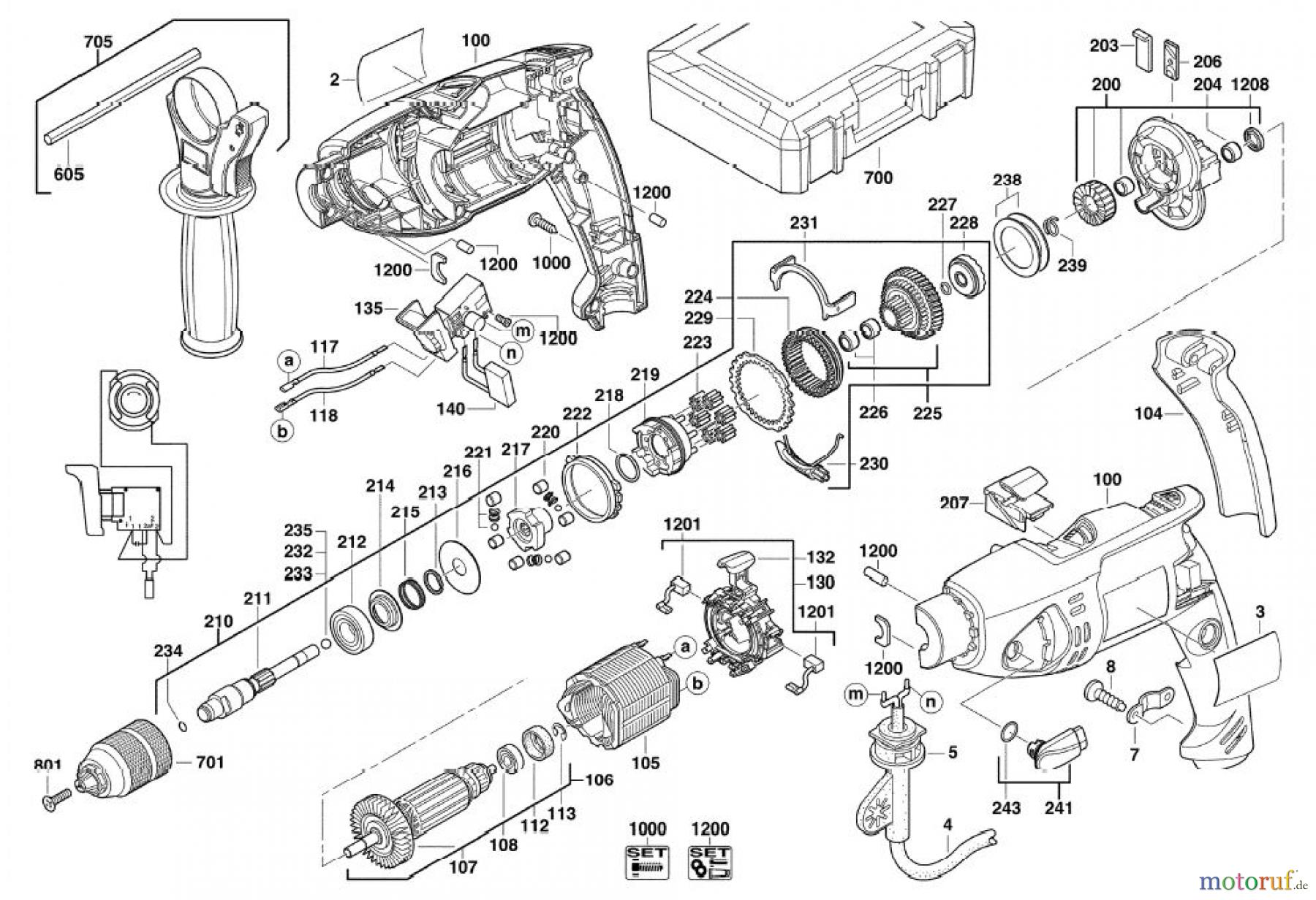  AEG Powertools Bohren und Schrauben Elektro Geräte SB2E 720 RX