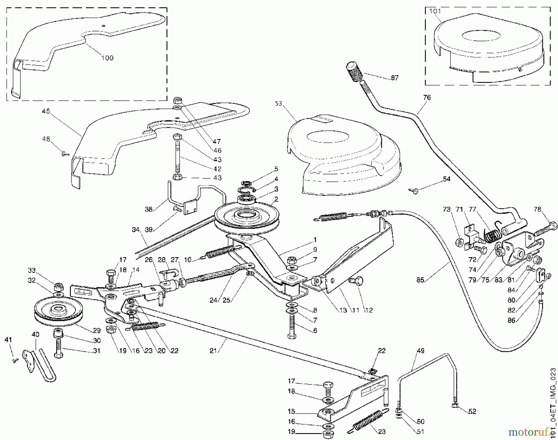  Viking Aufsitzmäher Aufsitzmäher MT 545 H - Mähwerk - 1