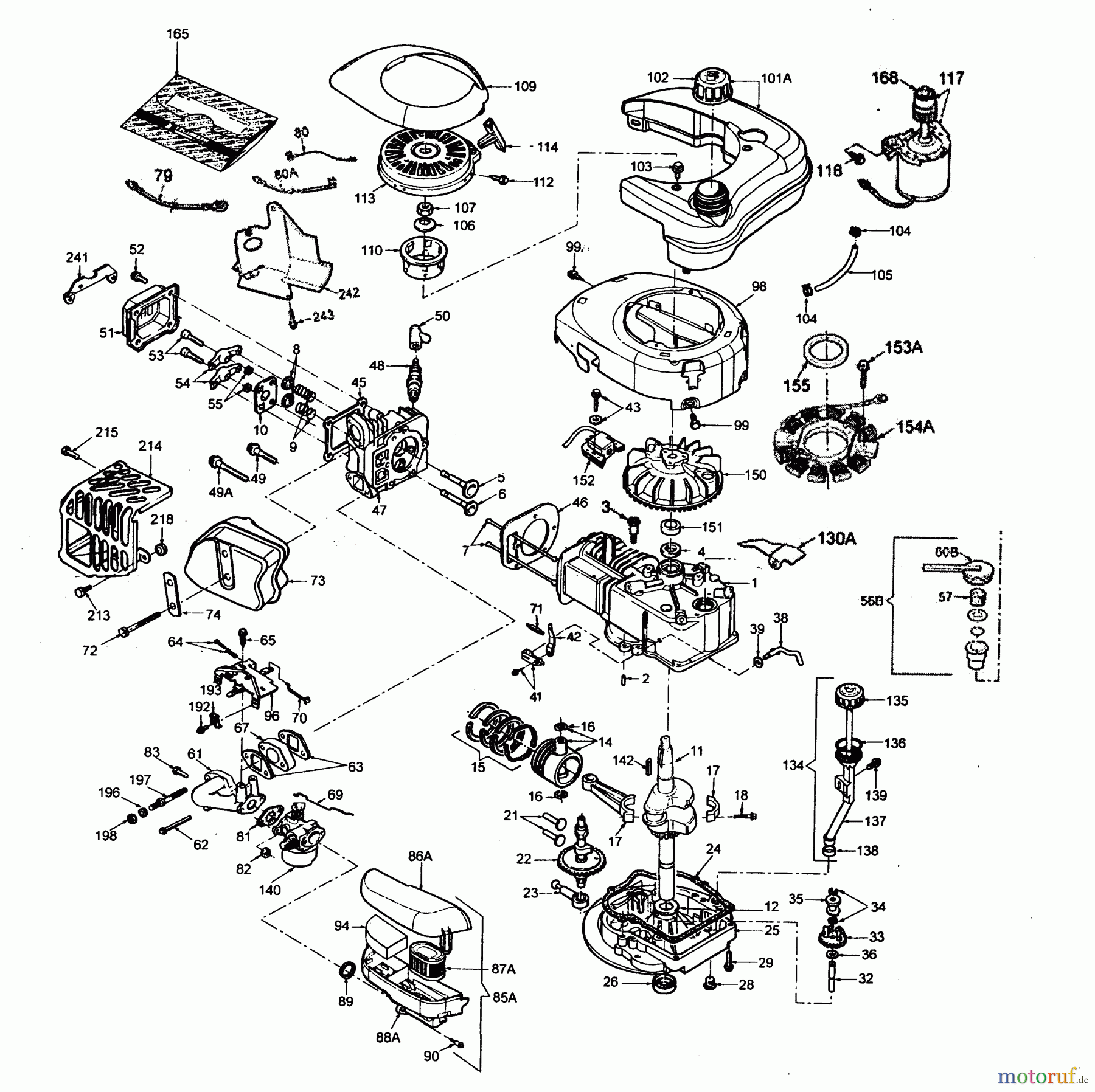  Wolf-Garten Benzinmotoren Tecumseh Centura 65 SV 2038065  (2004) Motor