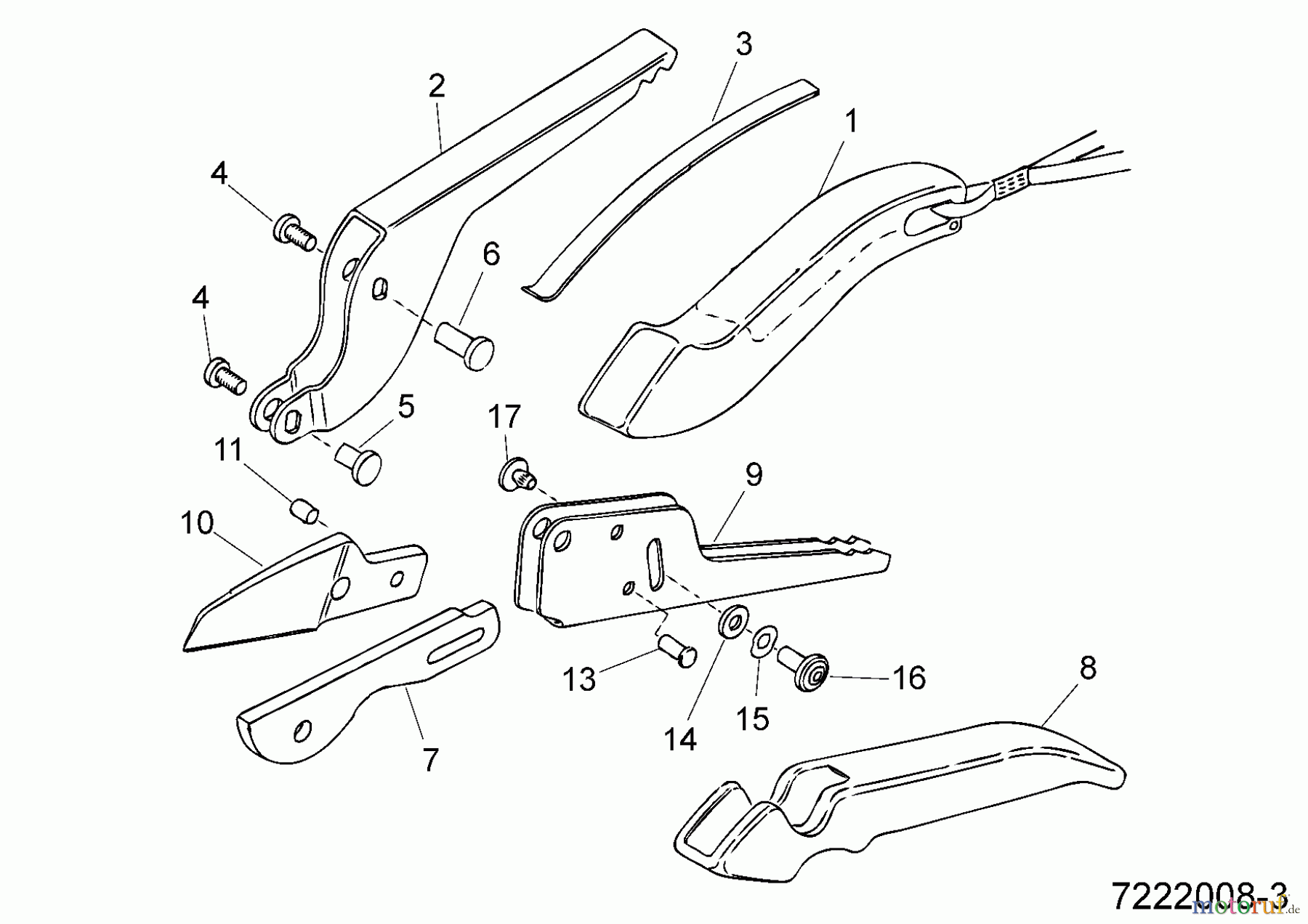 Wolf-Garten Gartenscheren RS 19 7222008 (1999) Grundgerät