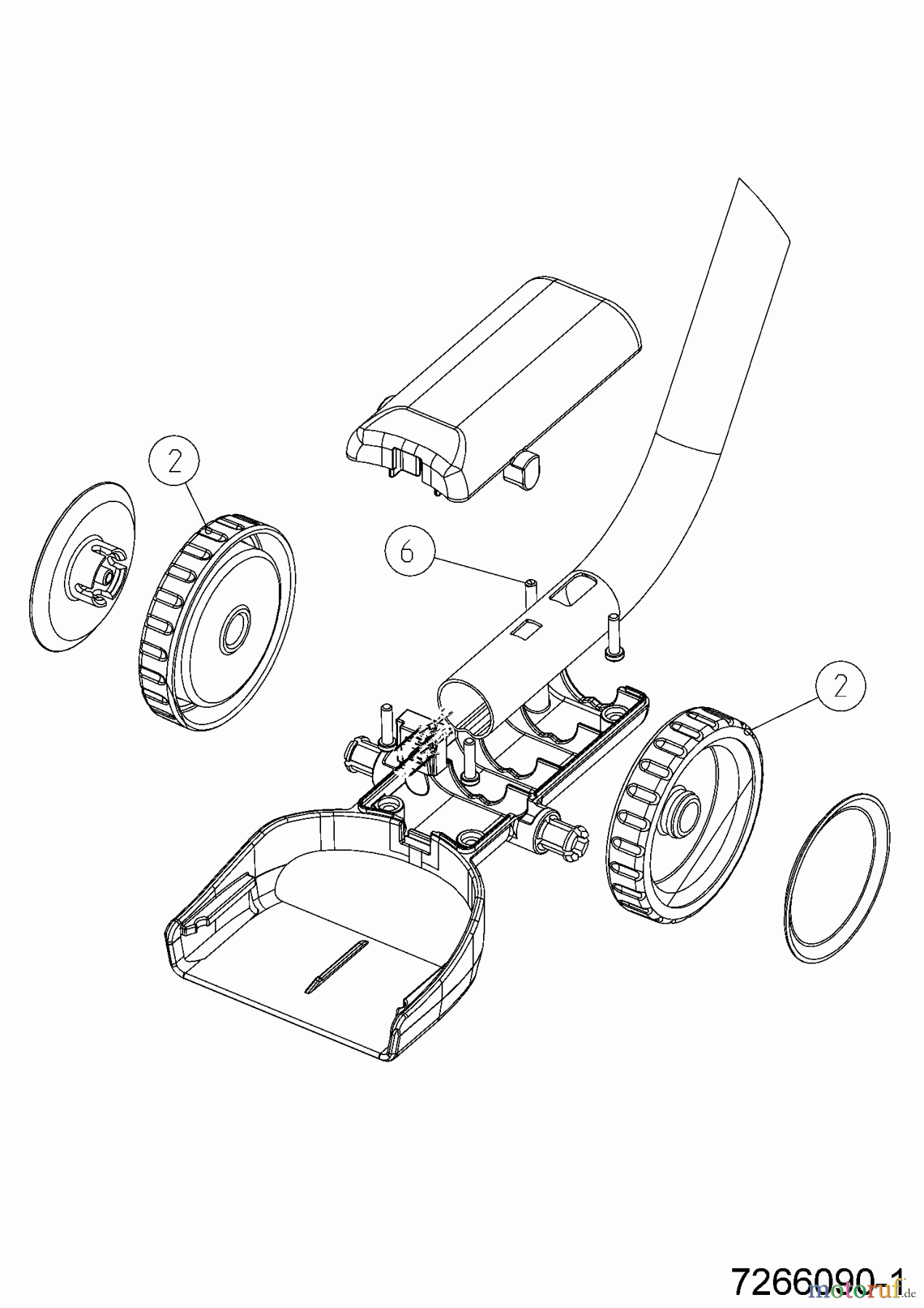  Wolf-Garten Teleskopstiele für Akkuscheren F 50 TS 7266090  (2015) Grundgerät