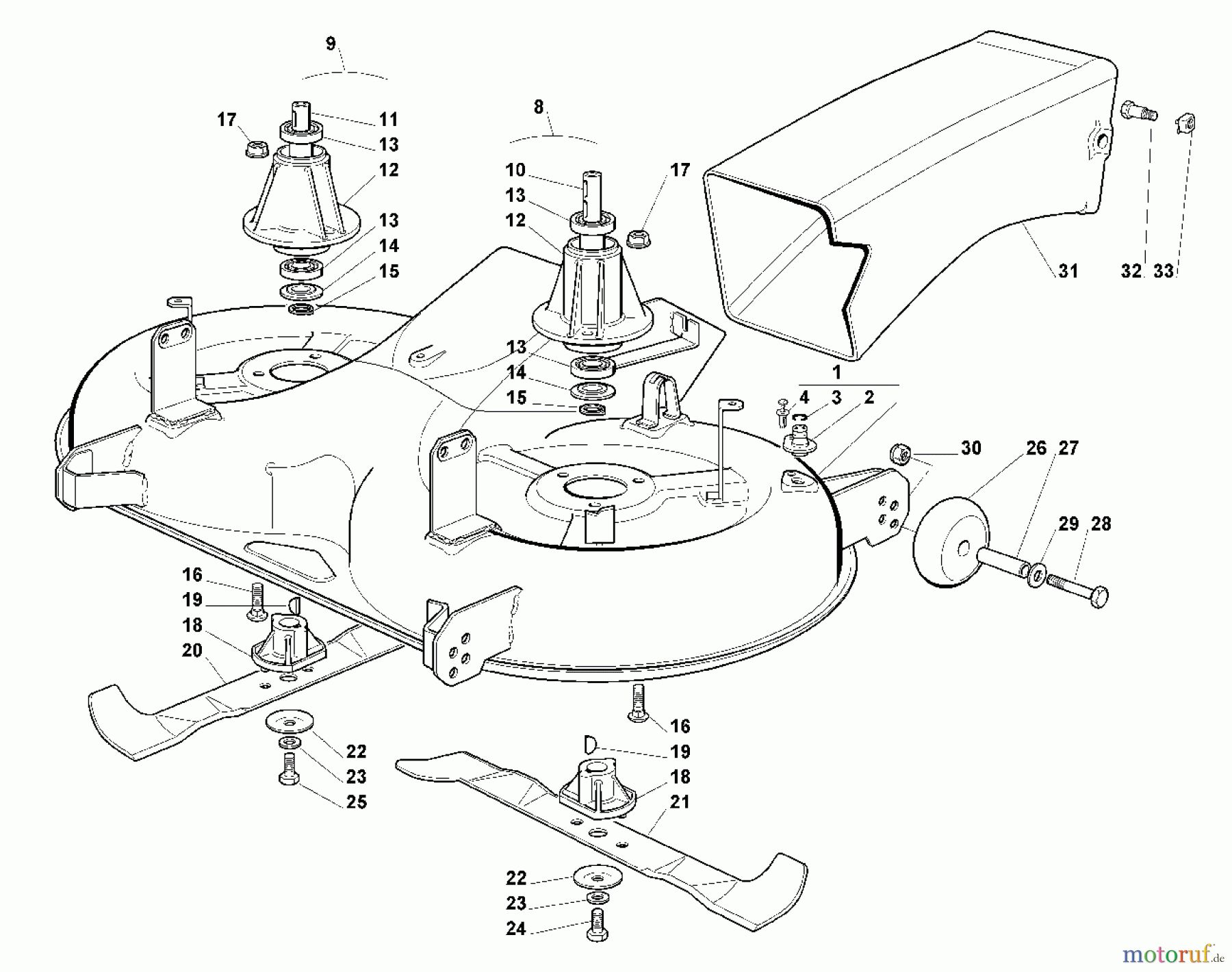  Viking Aufsitzmäher Aufsitzmäher MT 795 I - Mähwerk - 2