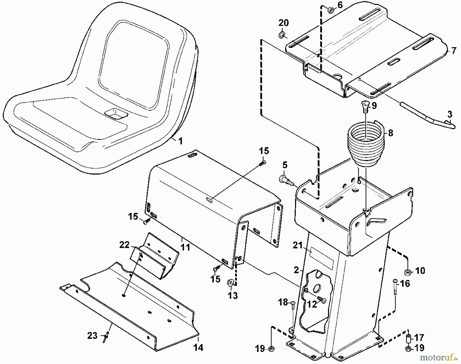  Viking Aufsitzmäher Aufsitzmäher MF 860 E - Sitz