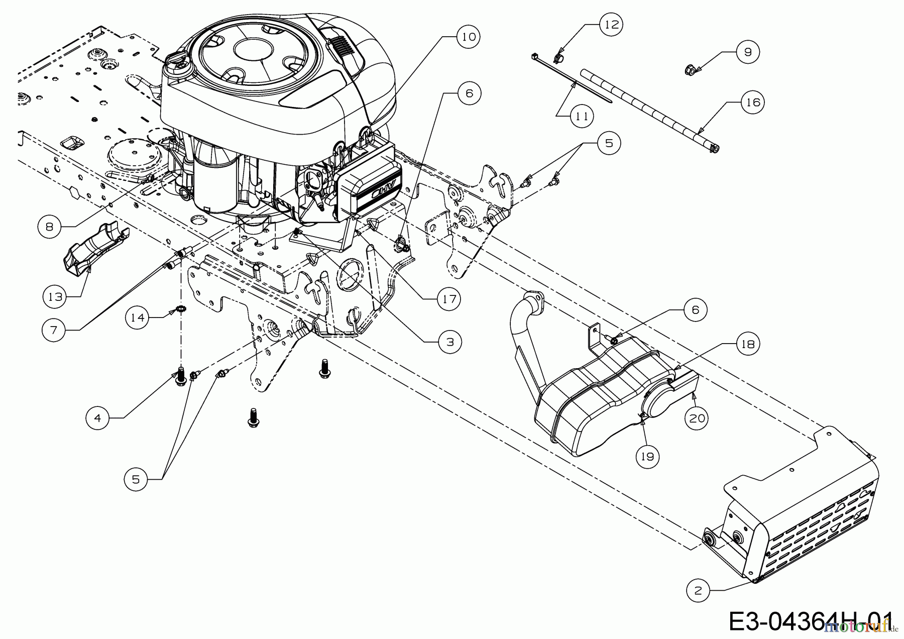  Black-Line Rasentraktoren BL 125/92 T 13JH771E683  (2019) Motorzubehör