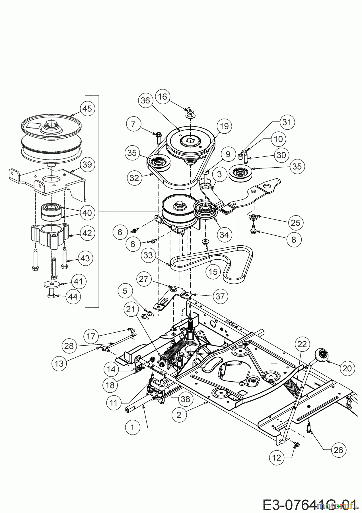  MTD Rasentraktoren Minirider 76 SDE 13C726JD600  (2020) Fahrantrieb