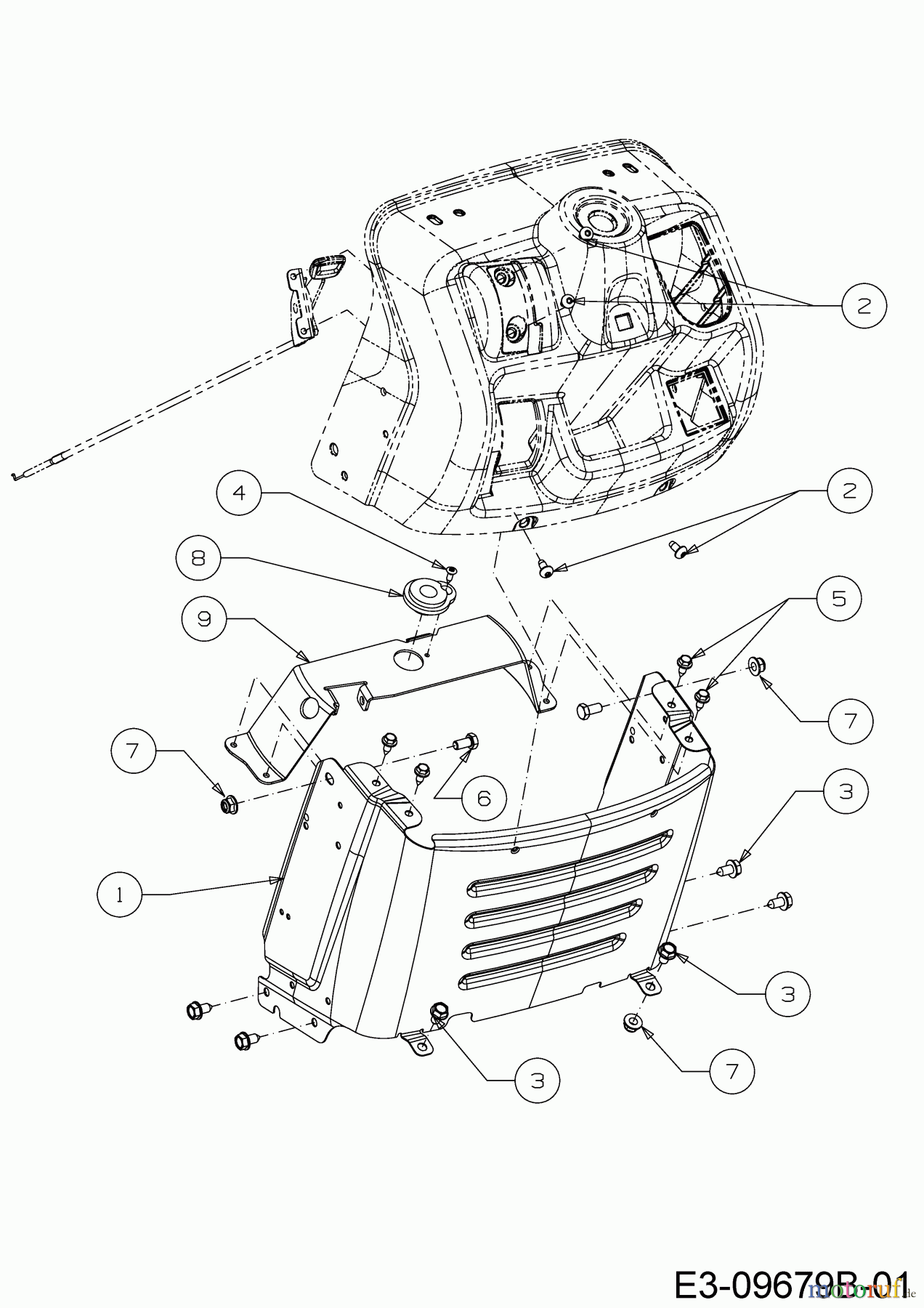  Helington Rasentraktoren H 107 HK 13BG79KG686  (2020) Armaturenbrett