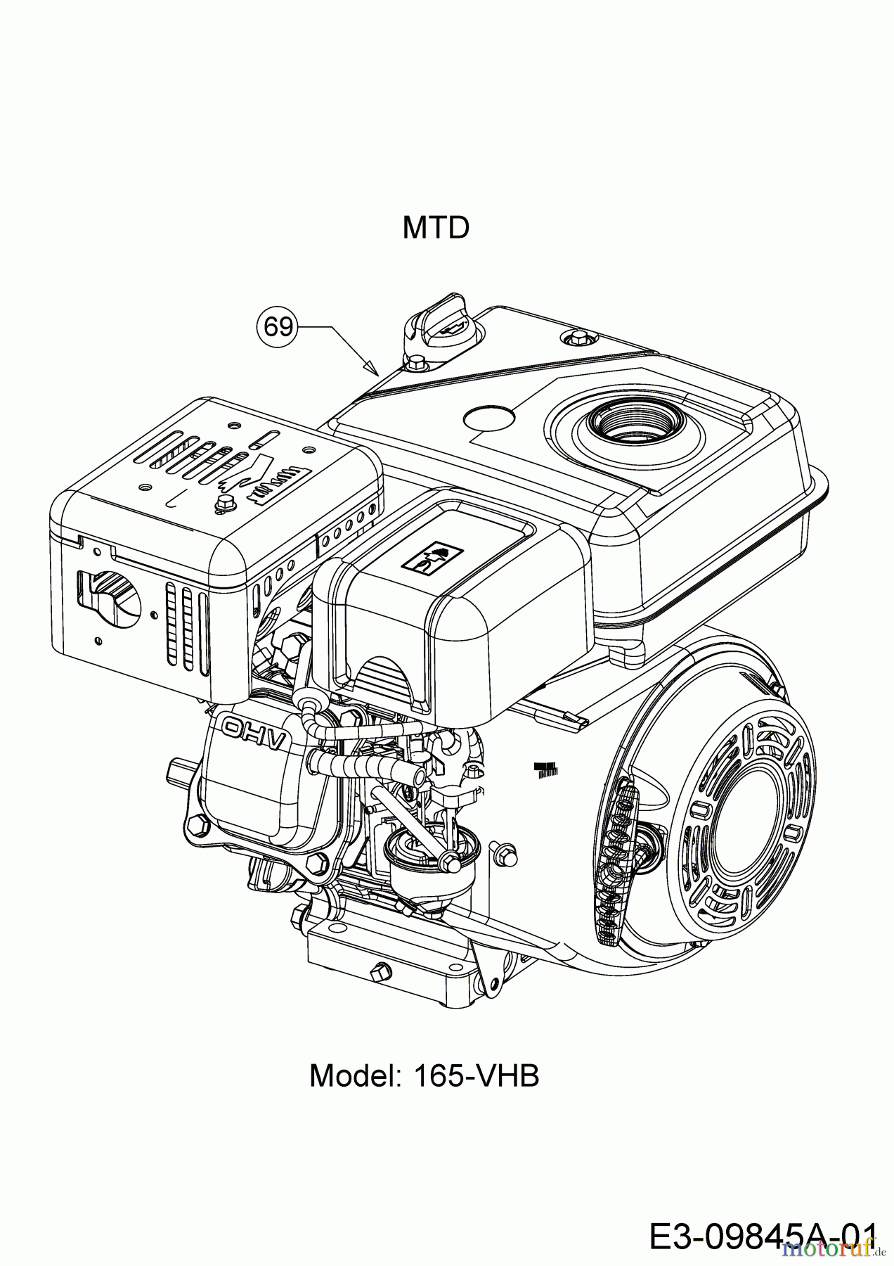  MTD Motorhacken T/330 M 21D-33MV678  (2020) Motor MTD
