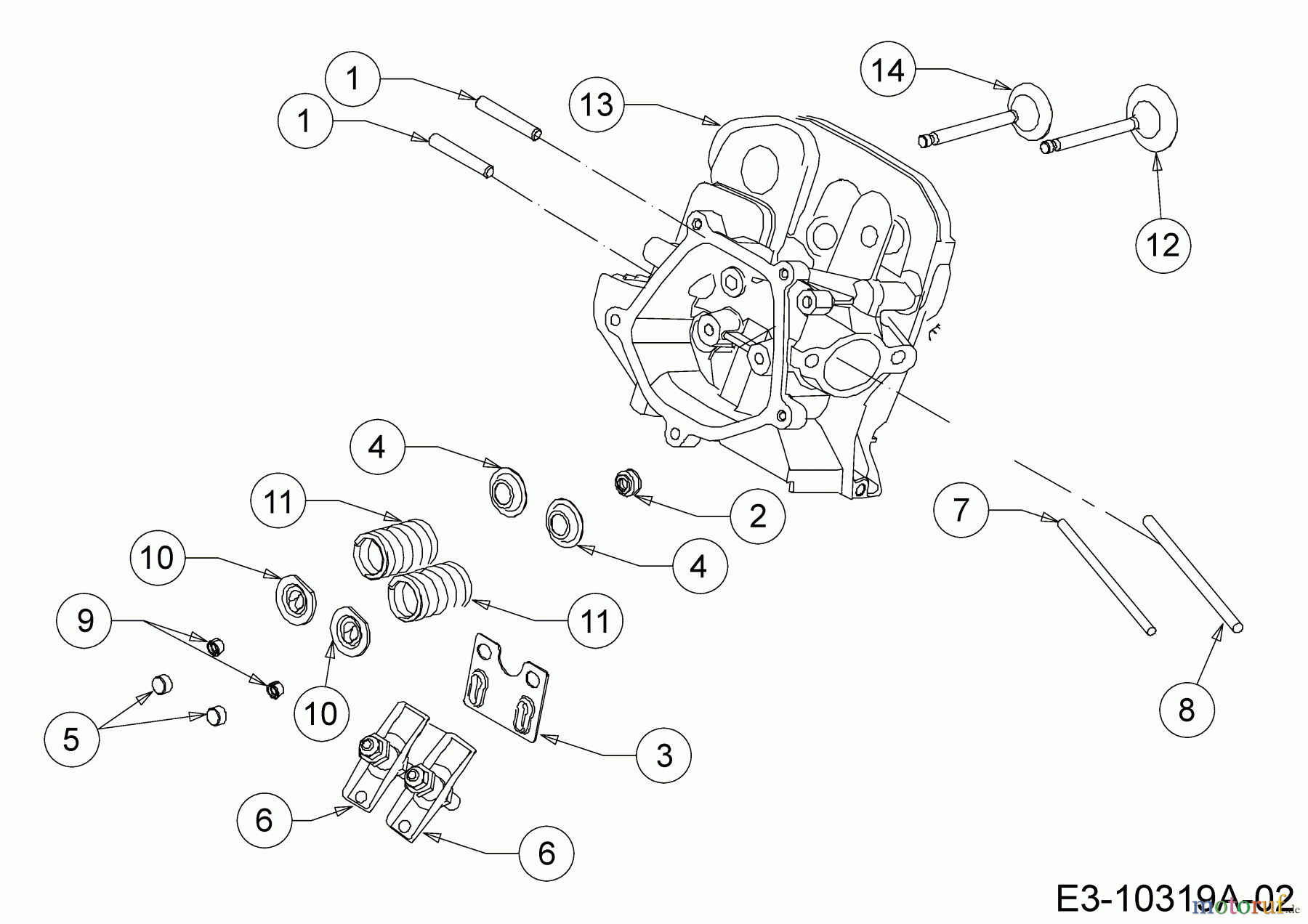  MTD-Motoren Horizontal 690-WHA 752Z690-WHA  (2020) Zylinderkopf