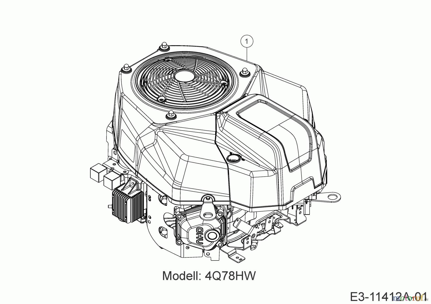  MTD Rasentraktoren Optima LN 200 H 13AJ71KN678  (2020) Motor
