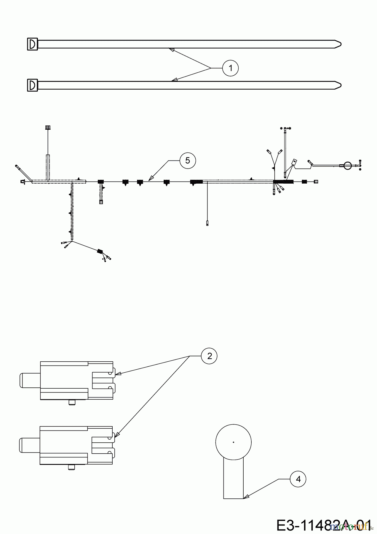  Black Edition Rasentraktoren 220-105 TWIN H 13AJ71MN615  (2020) Elektroteile
