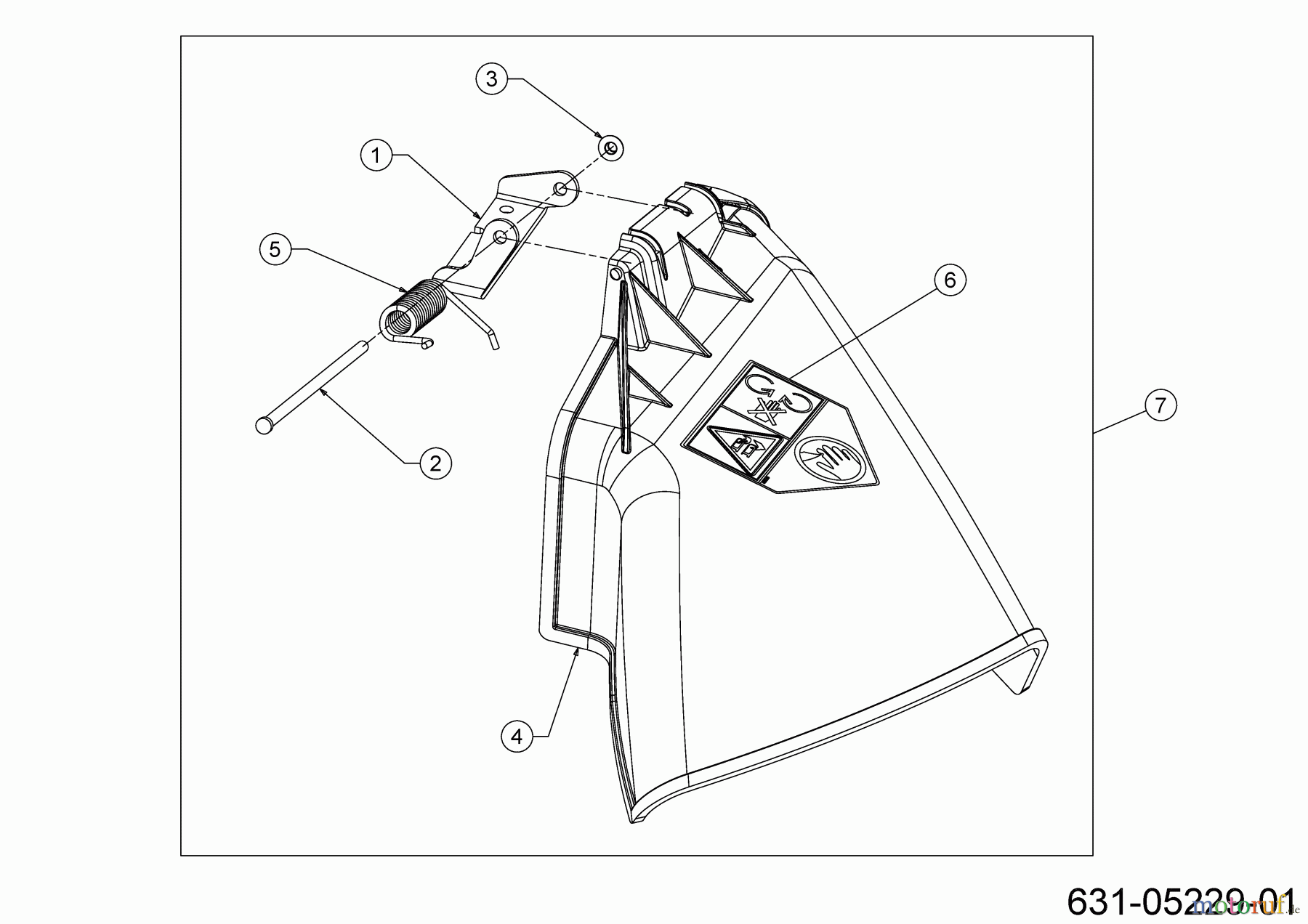  MTD Rasentraktoren Optima LG 200 H 13BJ79KG678 (2022) Deflektor