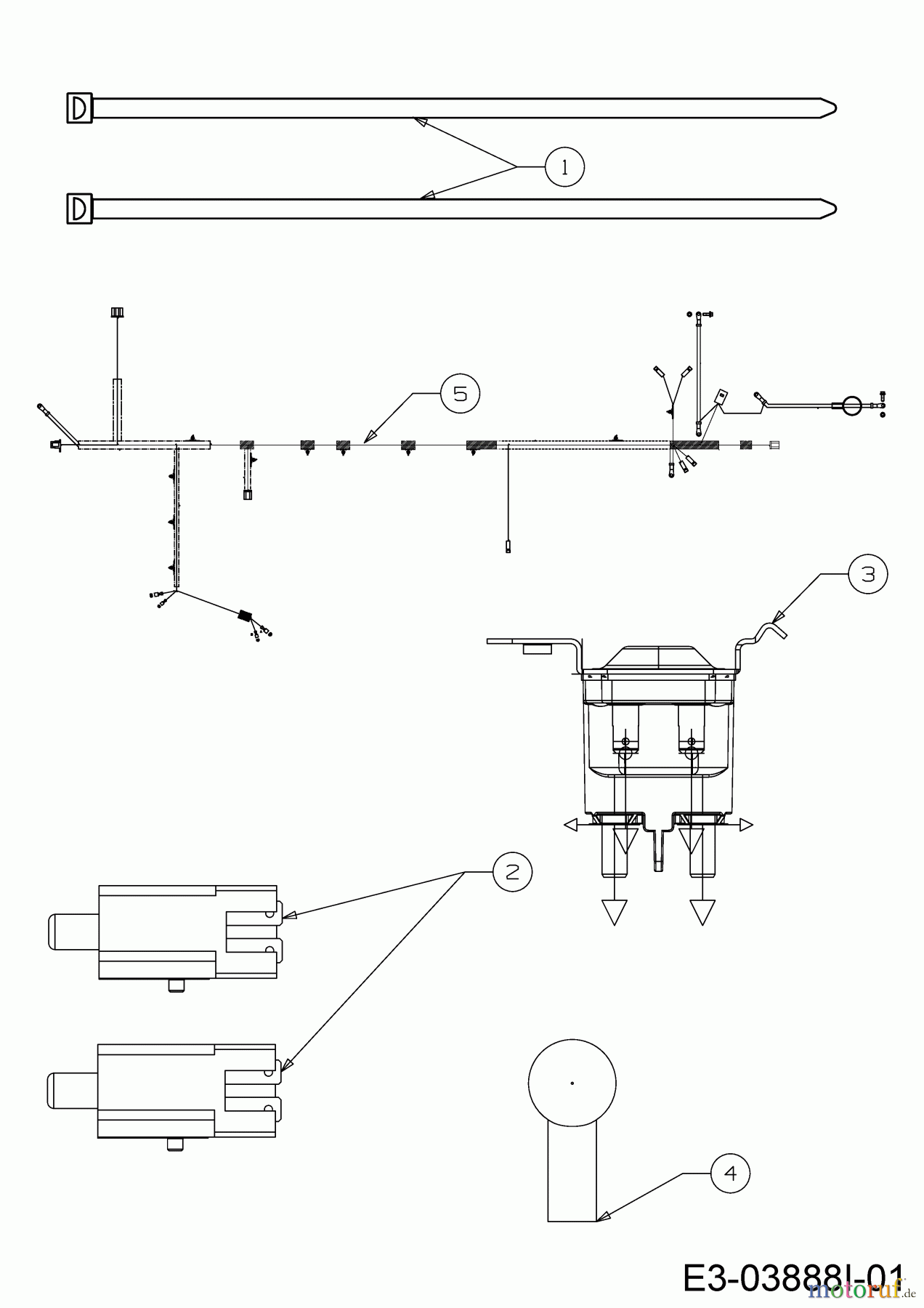 Gartenland Rasentraktoren GL 20-105 H 13AJ71KN640 (2021) Elektroteile
