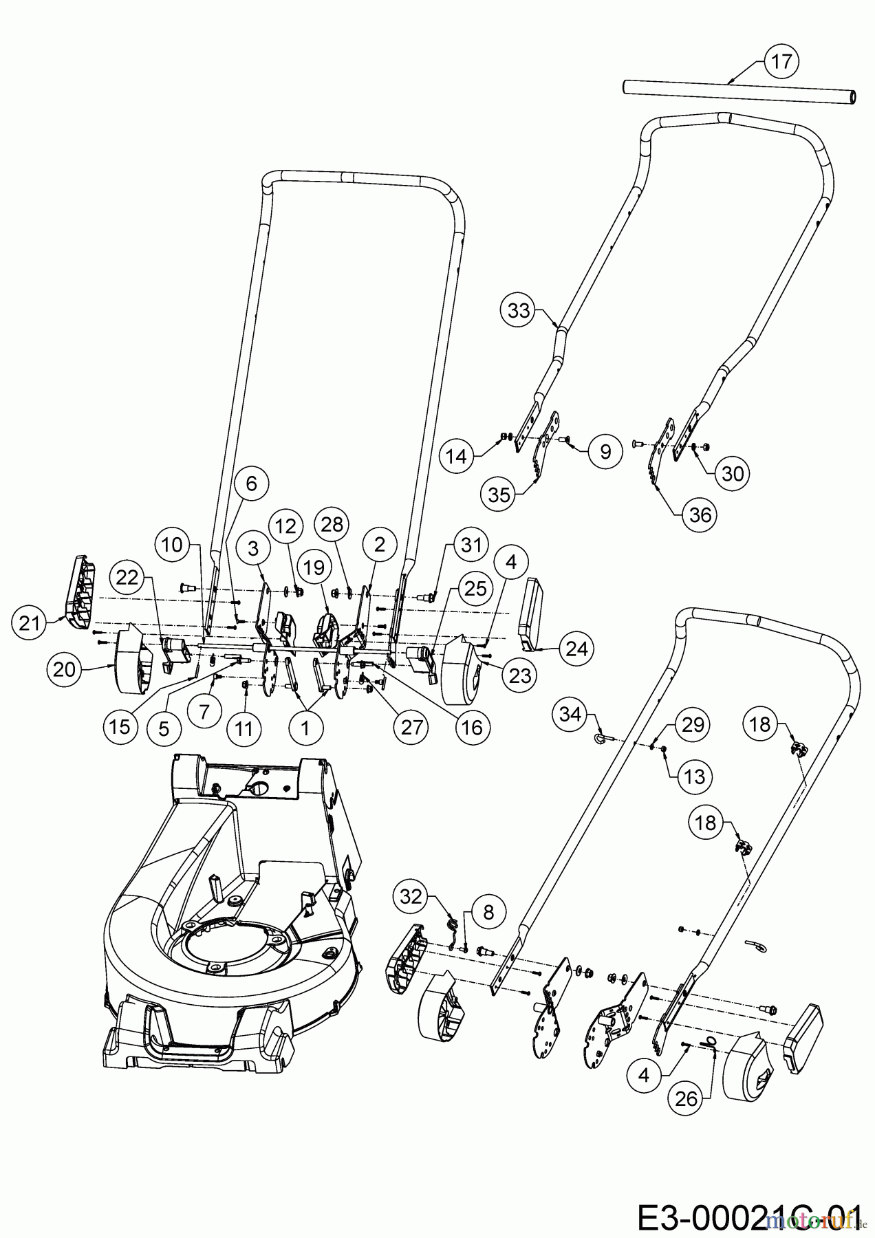  Cub Cadet Motormäher mit Antrieb XM1 ER53 12B-ZAJ4603 (2019) Holm