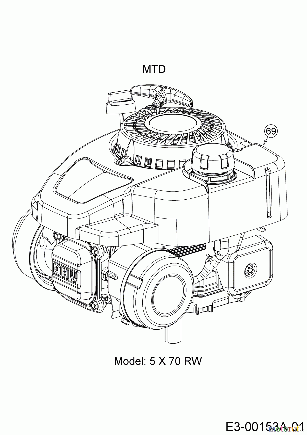  Cub Cadet Motormäher mit Antrieb LM3 ER53 12AQC6J4603   (2019) Motor MTD