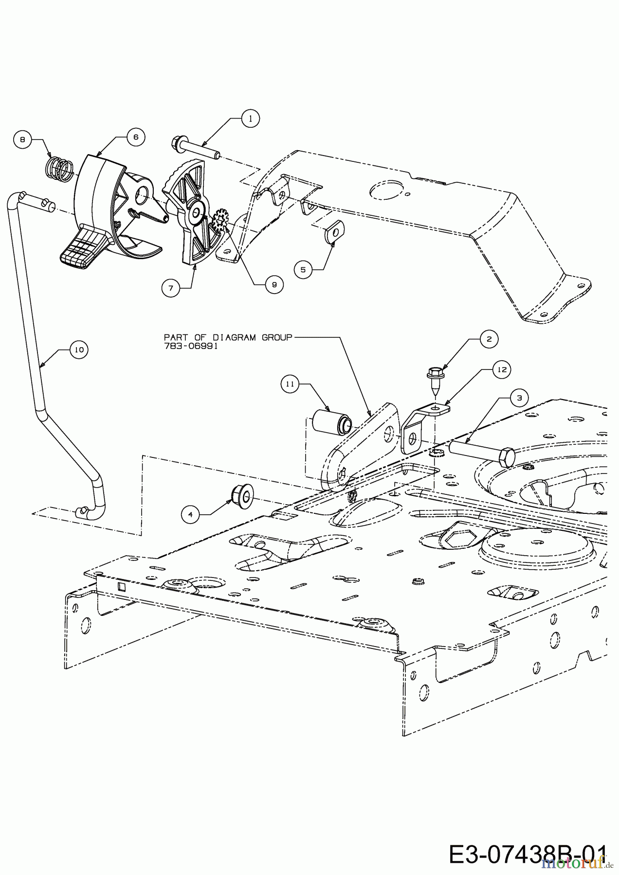  Cub Cadet Rasentraktoren LT2 NR92 13AB71DE603  (2020) Geschwindigkeitsregelung