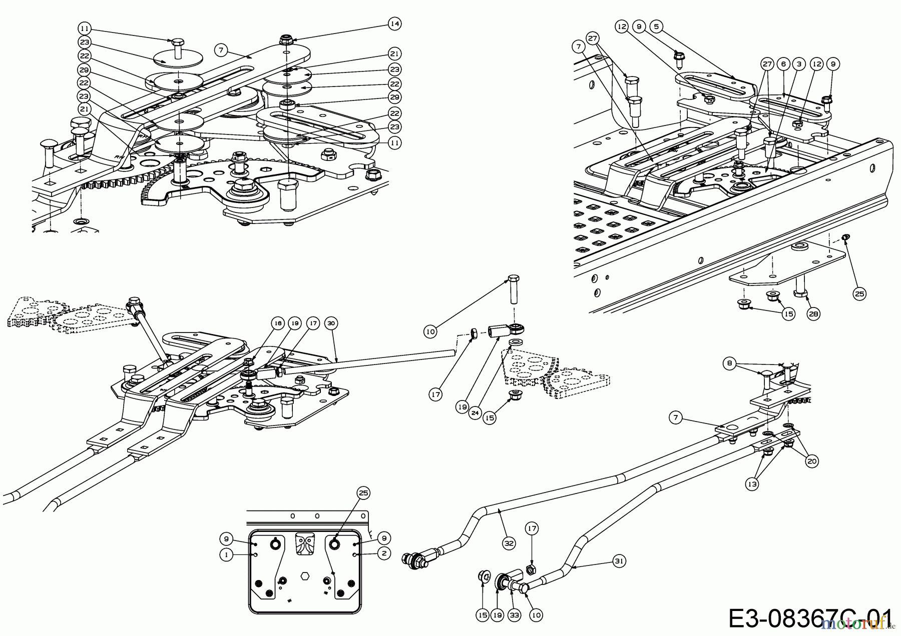 Cub Cadet Zero Turn XZ2 107 17CICBDS603 (2019) Lenkung