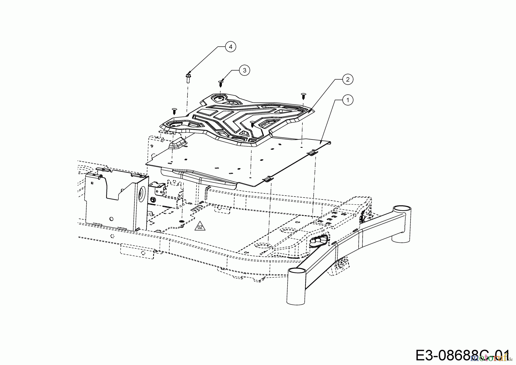  Cub Cadet Zero Turn XZ5 L107 17AAEACS603 (2020) Trittbrett