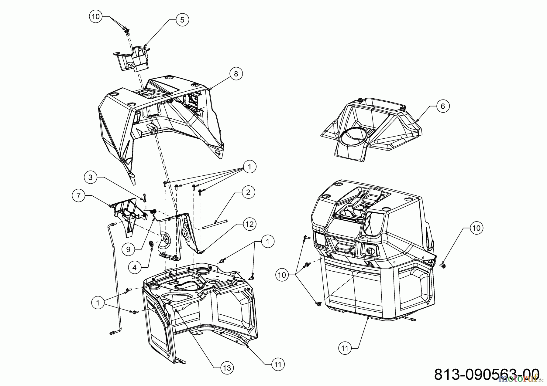  Cub Cadet E-Rasentraktoren XT2 ES107 33ABA7ES603 (2022) Armaturenbrett