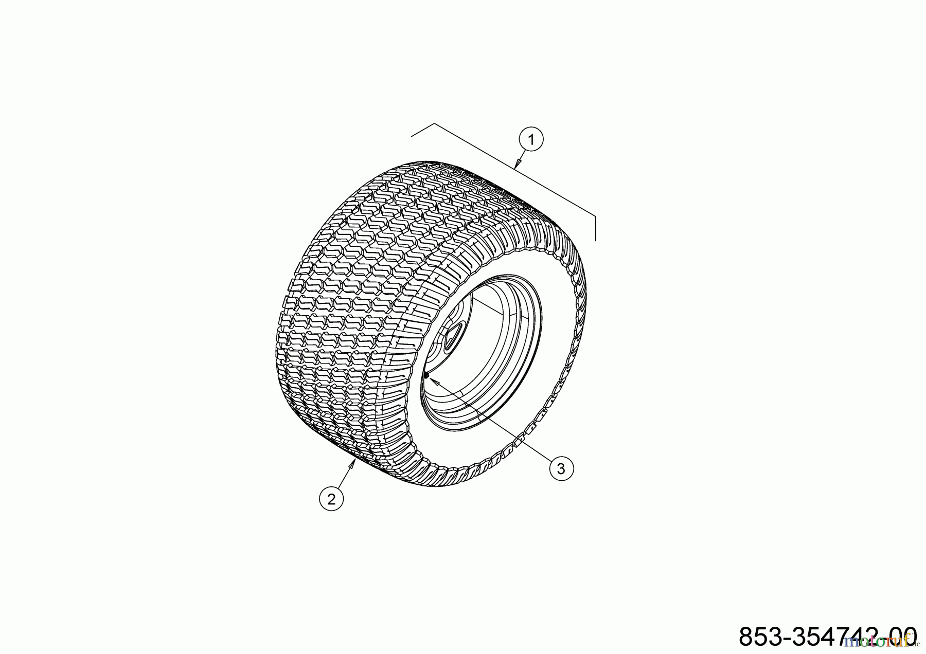  Cub Cadet Zero Turn XZ6 S127 17AIGGY2603 (2022) Räder hinten