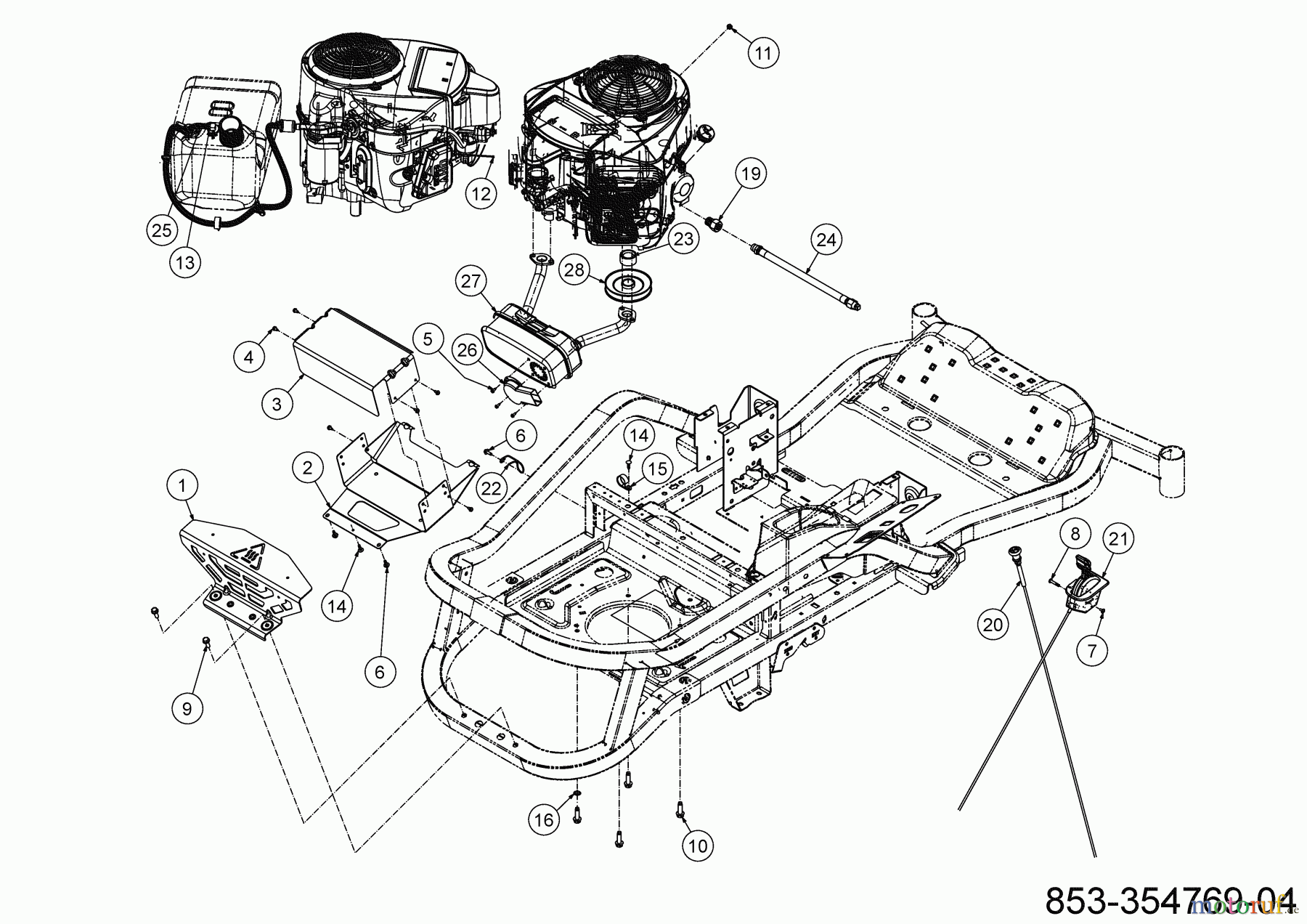  Cub Cadet Zero Turn XZ6 S127 17AIGGY2603 (2022) Choke- und Gaszug, Motorzubehör