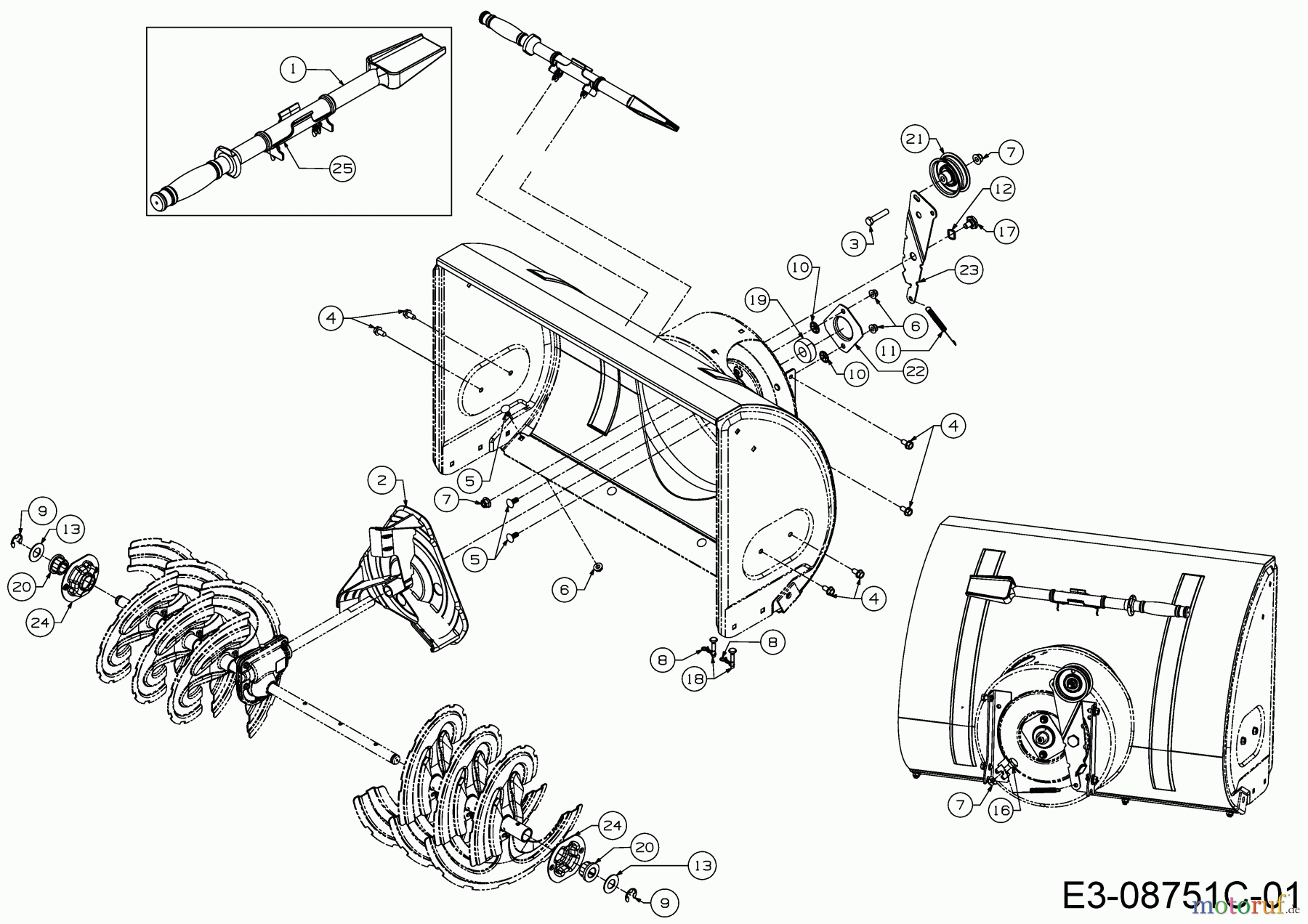  Wolf-Garten Schneefräsen SF 61 E 31AW6BF2650  (2019) Reinigungswerkzeug, Schaufelrad