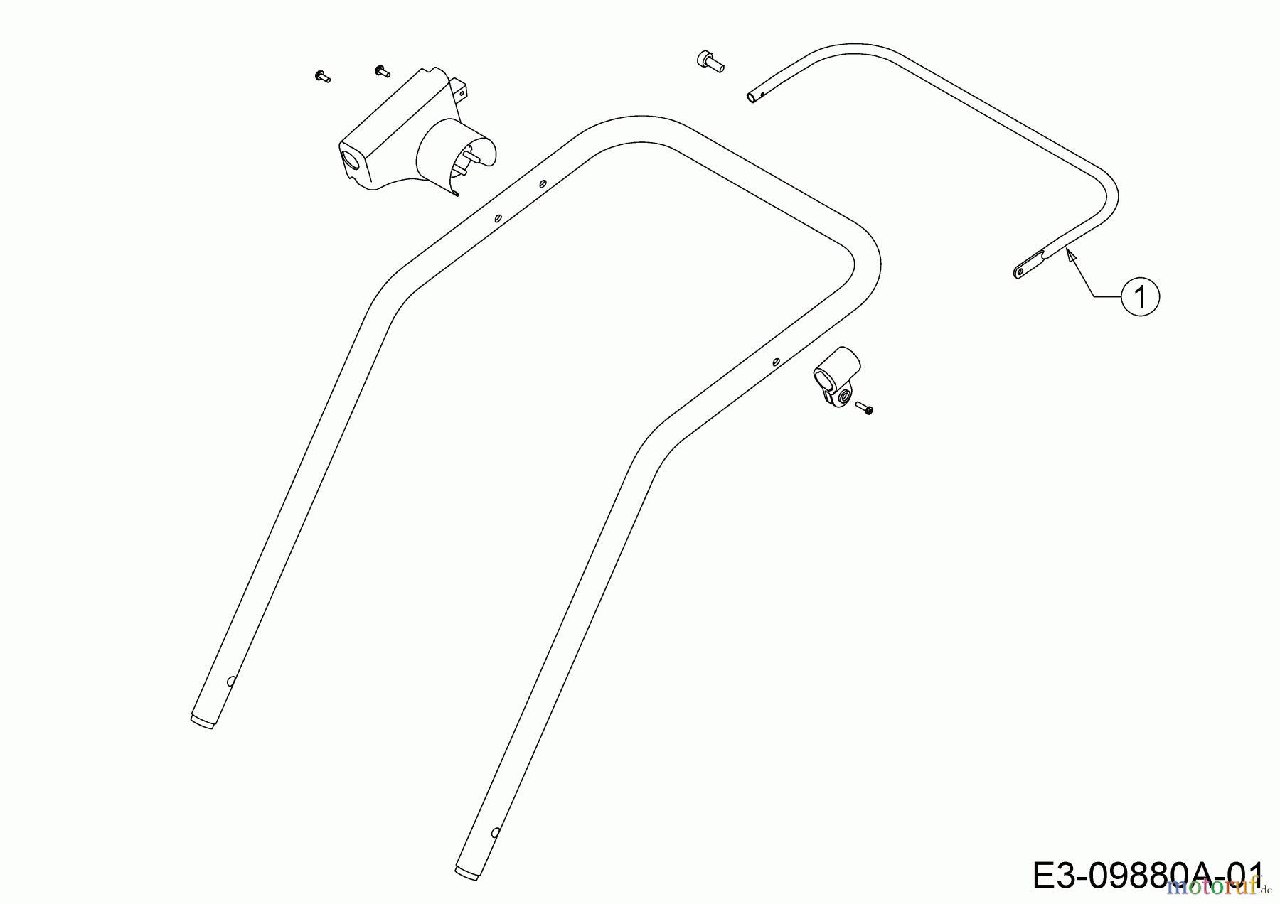  Wolf-Garten Elektromäher Expert 37 E 18CWG1H-C50  (2016) Schaltbügel für Schalter