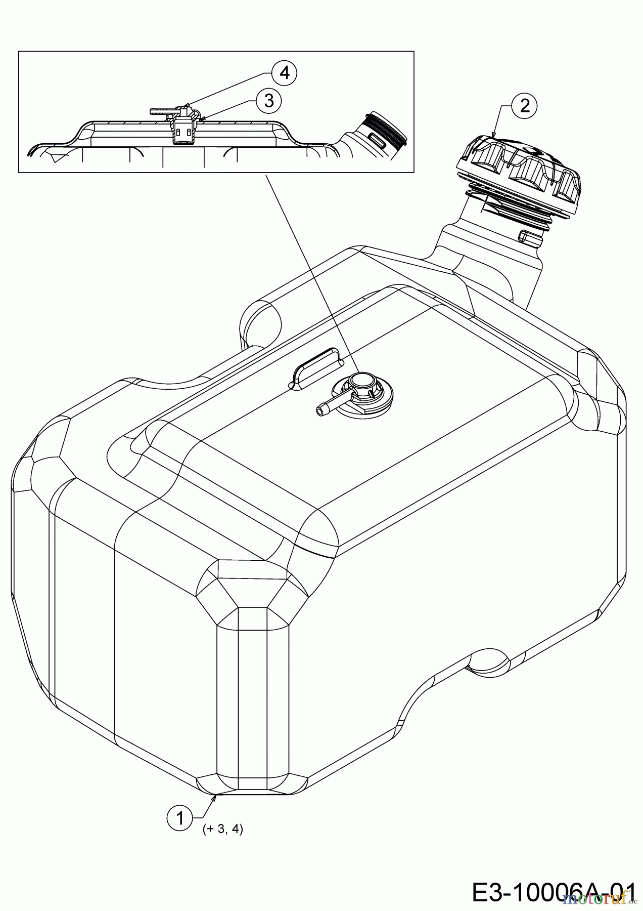  Wolf-Garten Rasentraktoren 95.165 H 13DDA1VB650  (2019) Tank