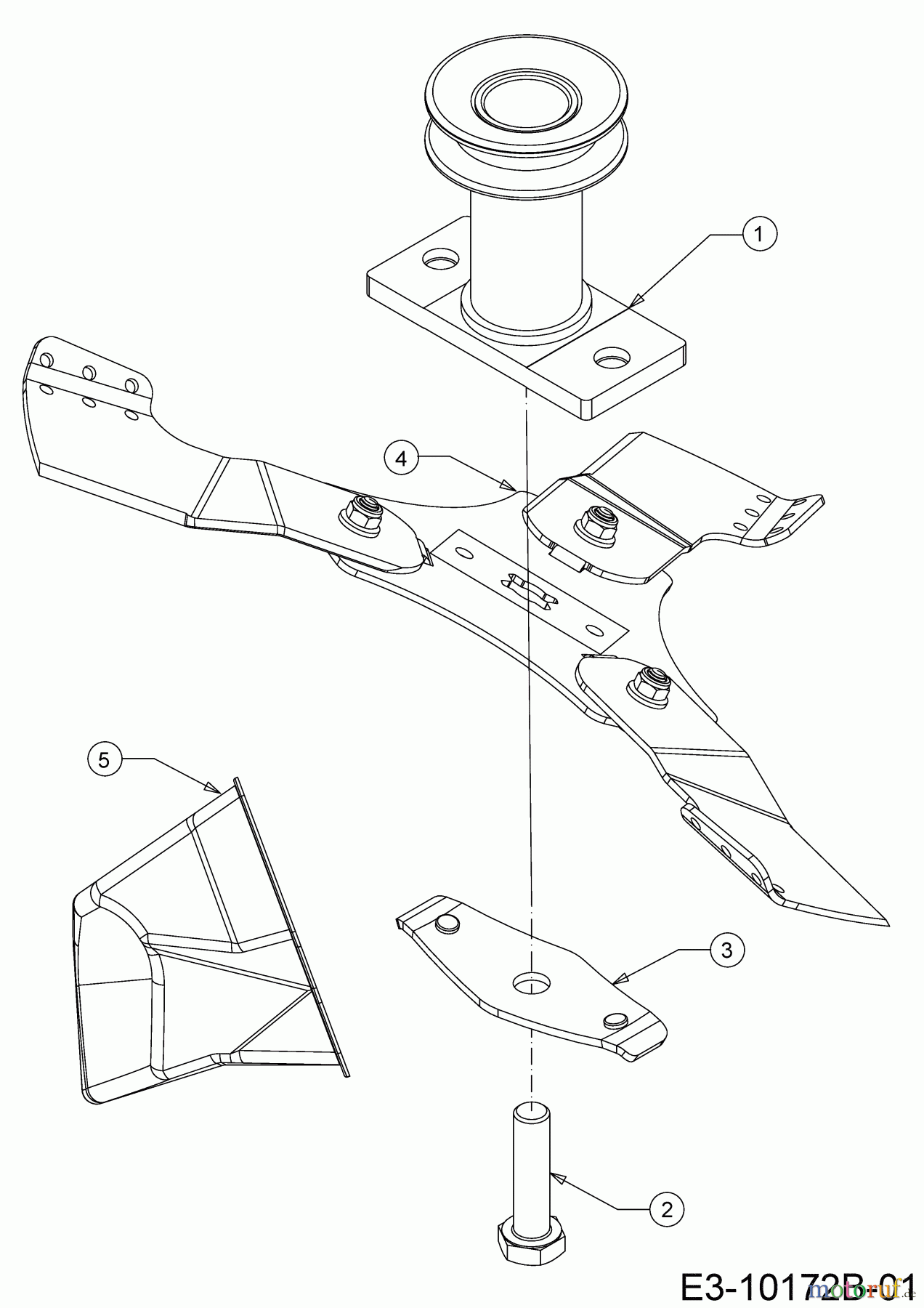  Wolf-Garten Motormäher mit Antrieb A 530 ASPHWIS 12BYPV7E650 (2020) Messer, Messeraufnahme, Mulchstopfen