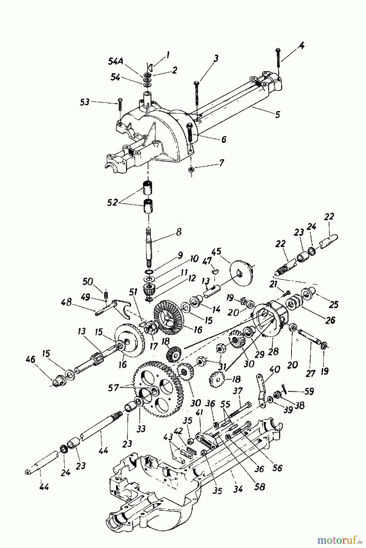  Columbia Rasentraktoren 111/960 137-6100  (1987) Getriebe