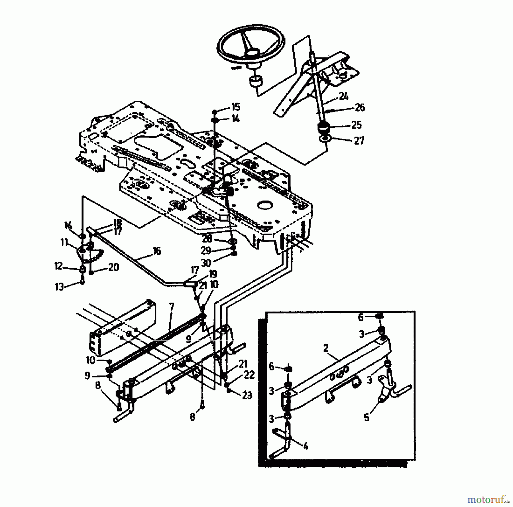  Gutbrod Rasentraktoren RSB 100-12 04015.02  (1991) Vorderachse