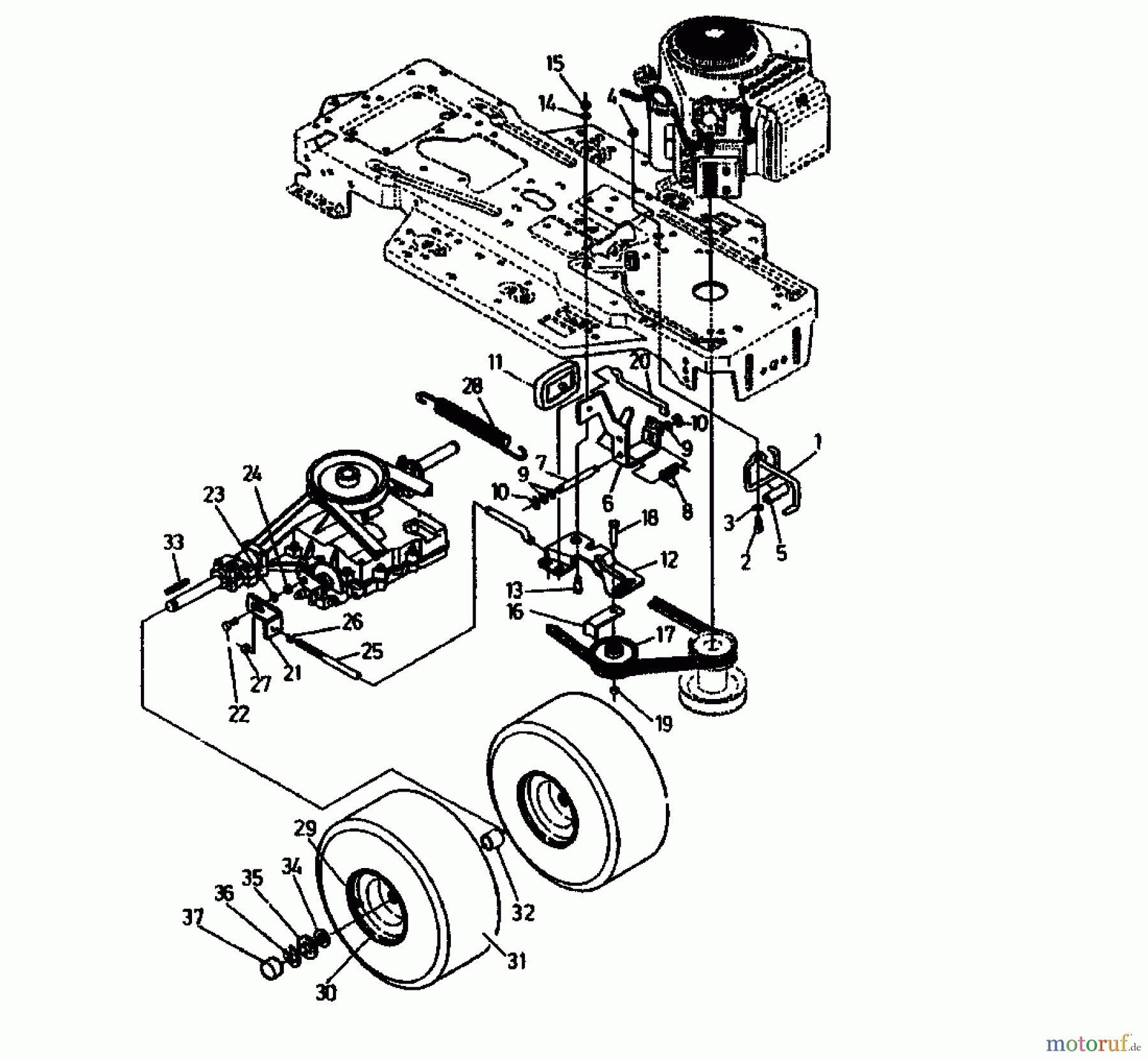  Gutbrod Rasentraktoren RSB 100-12 04015.02  (1991) Räder hinten
