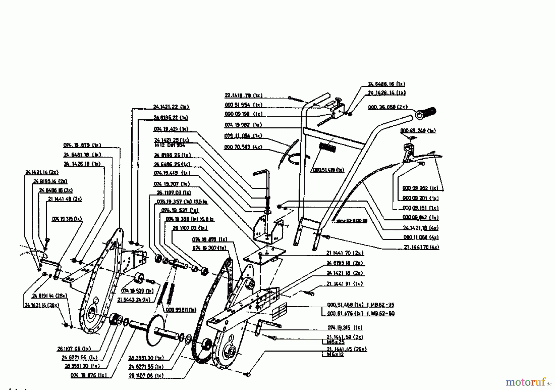  Gutbrod Motorhacken MB 62-50 07518.04  (1994) Grundgerät