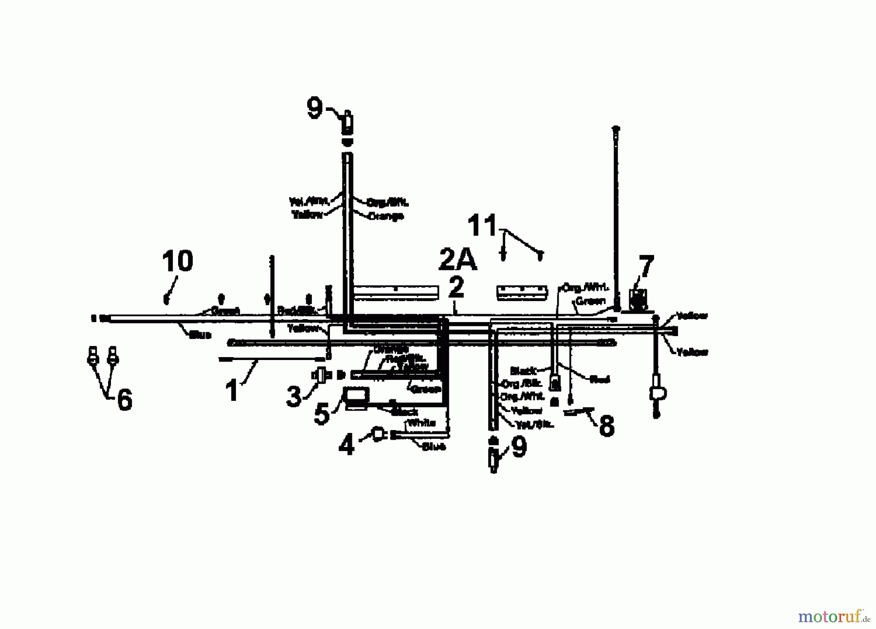  Gutbrod Rasentraktoren Sprint 900 04200.04  (1996) Schaltplan Einzylinder