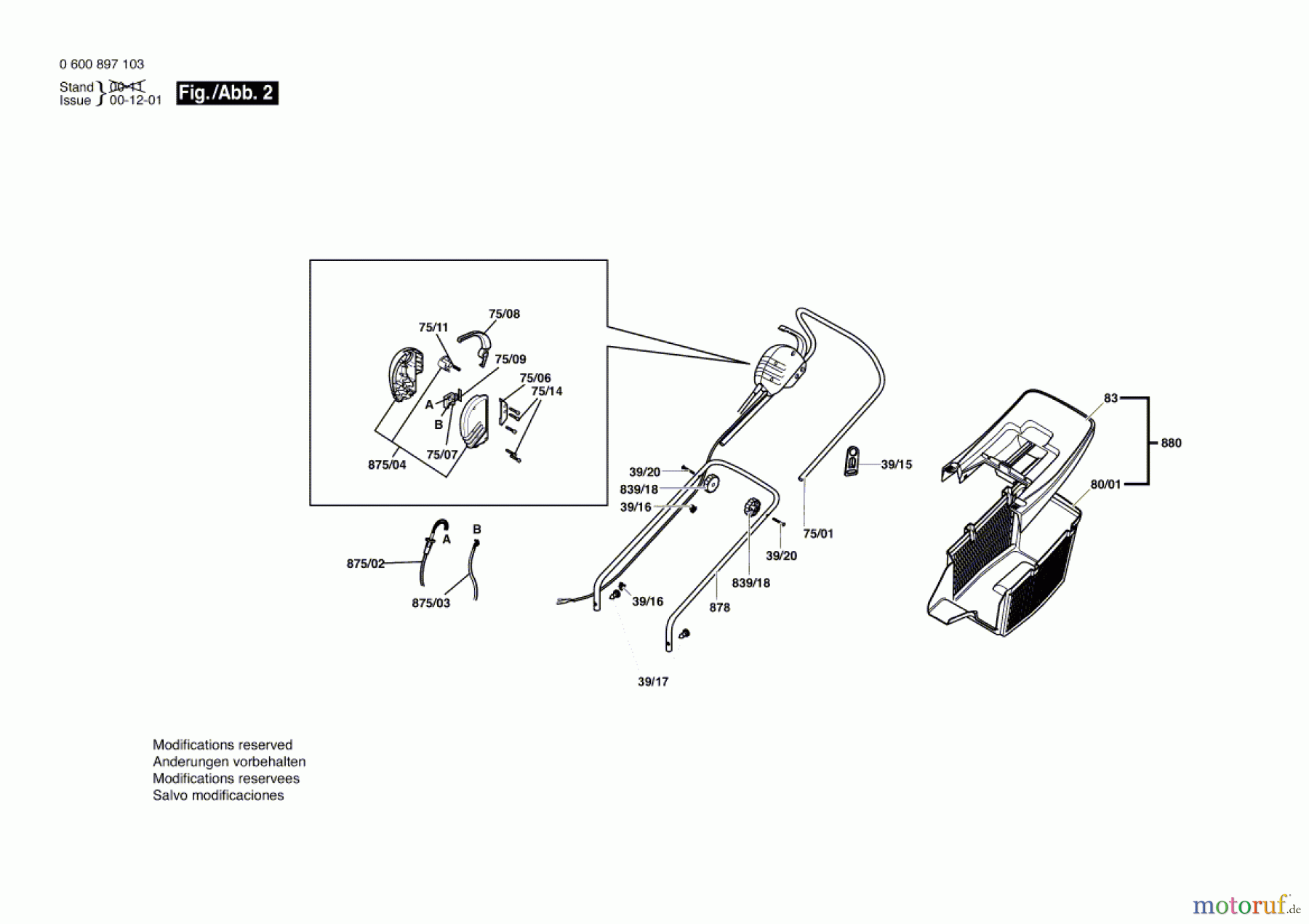  Bosch Gartengeräte Rasenmäher ARM 32 E Seite 2