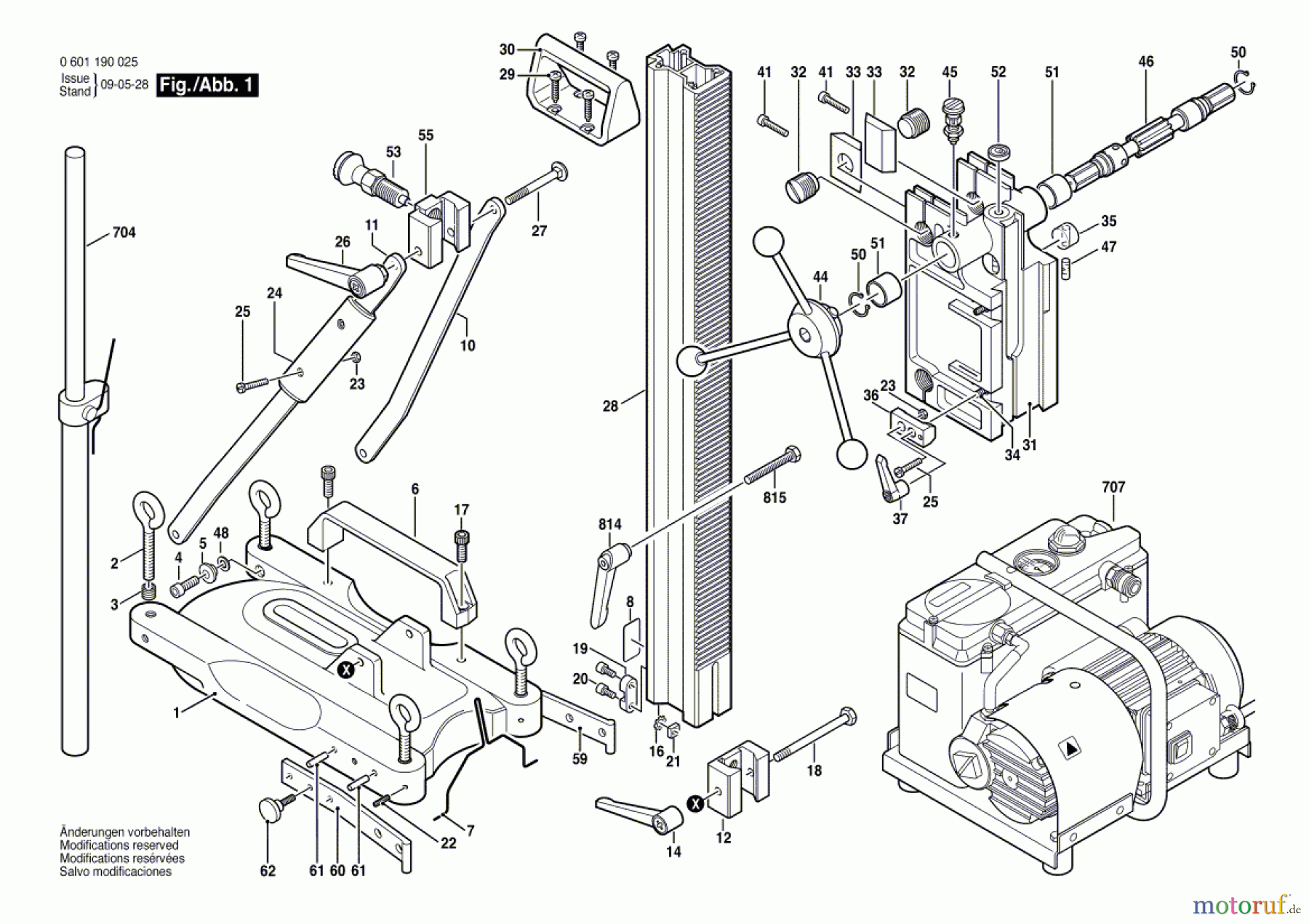  Bosch Werkzeug Bohrständer S 500 A Seite 1