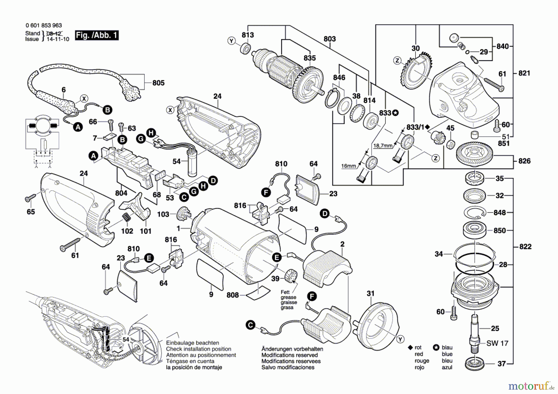  Bosch Werkzeug Winkelschleifer BAG-180 CLB Seite 1