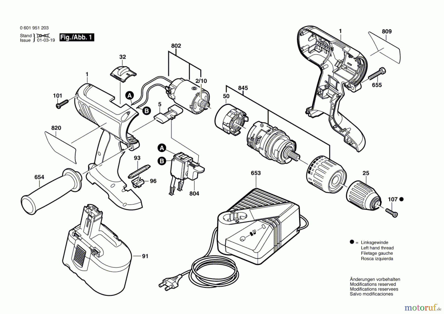  Bosch Akku Werkzeug Akku-Schrauber GSR 24 VE-2 Seite 1